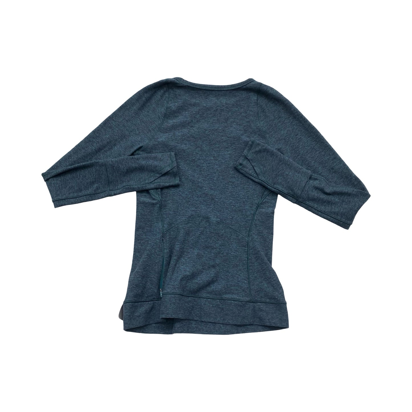 Athletic Top Ls Collar By Lululemon In Teal, Size:4