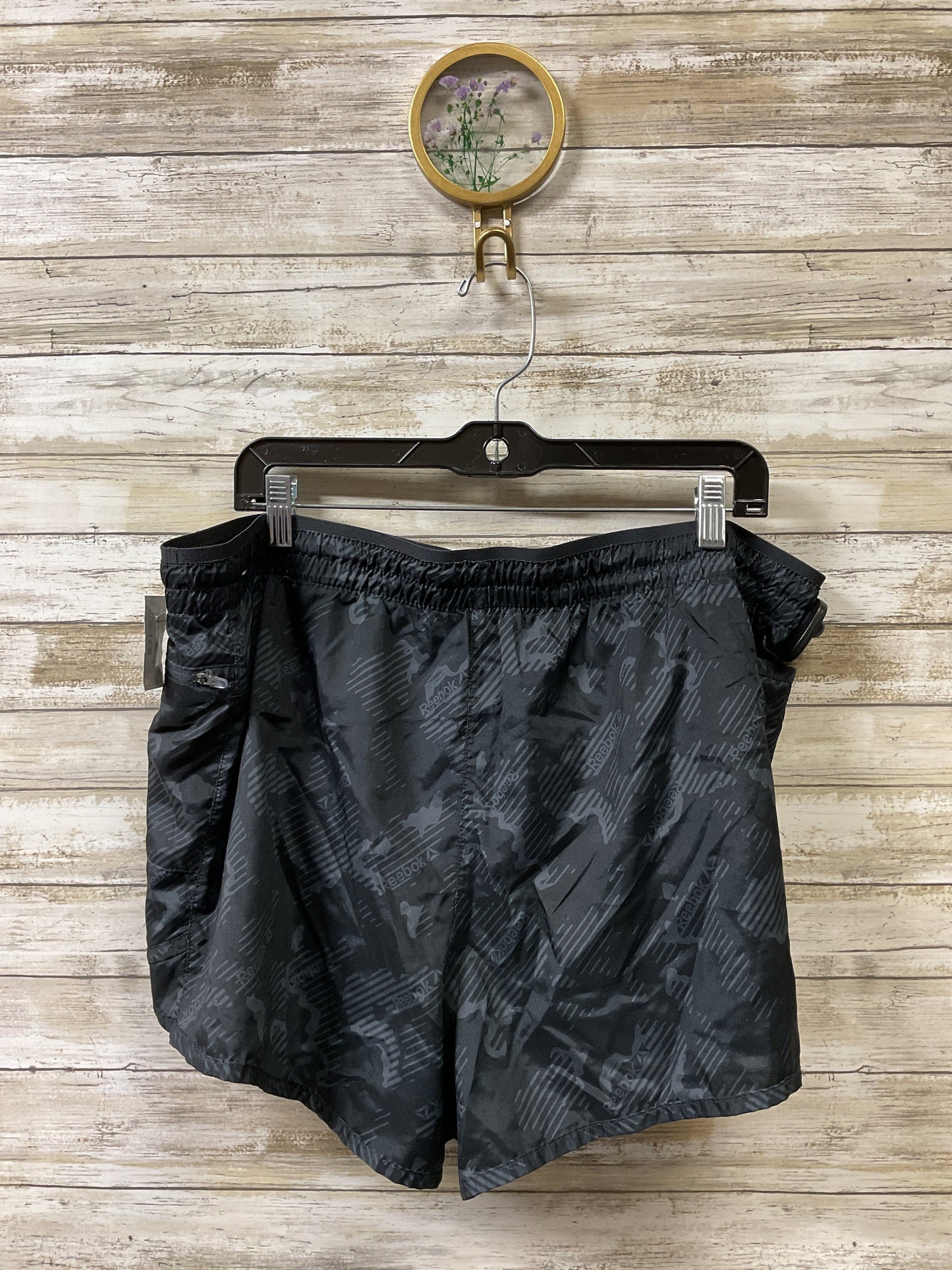 Athletic Shorts By Reebok In Black & Grey, Size:Xxxl