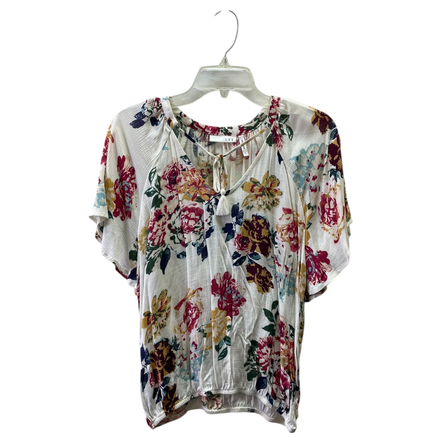 Top Ss By LUQ In Floral Print, Size:S