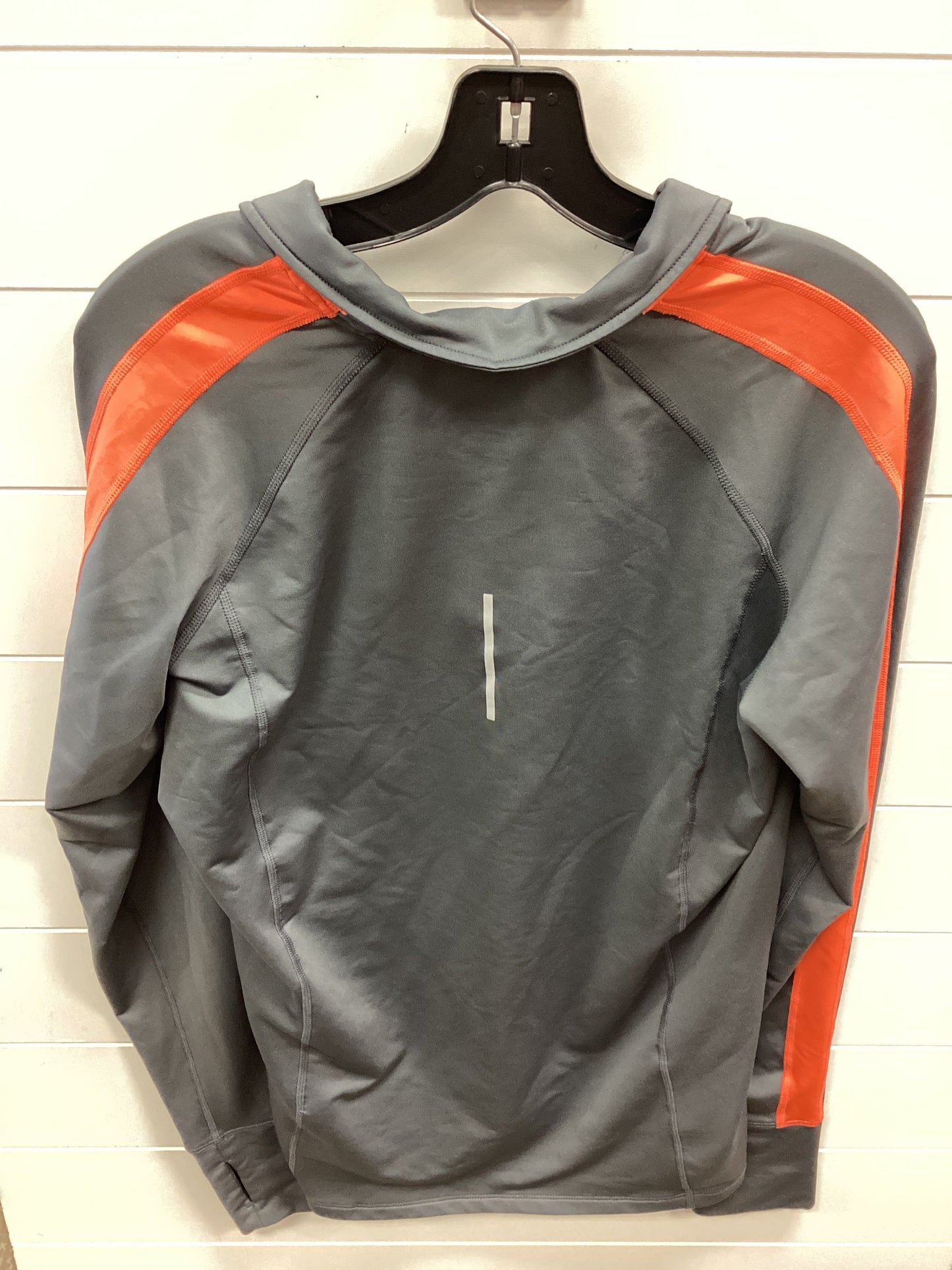 Athletic Top Ls Collar By Nike Apparel In Grey, Size:Xl