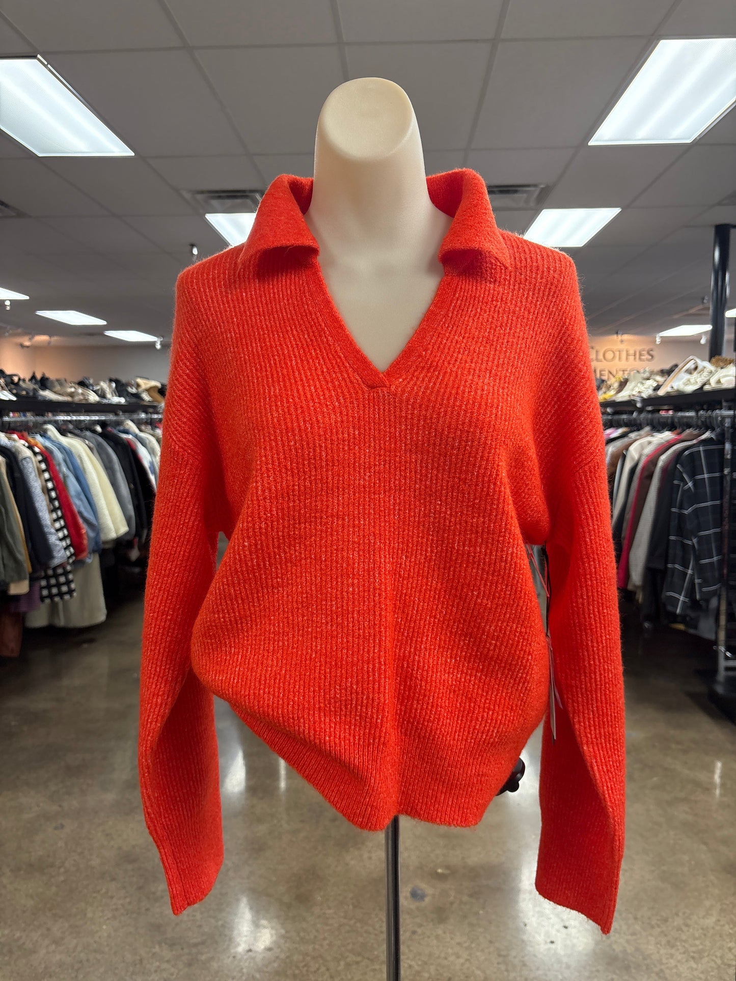 Sweater By Michael Stars In Orange, Size:S