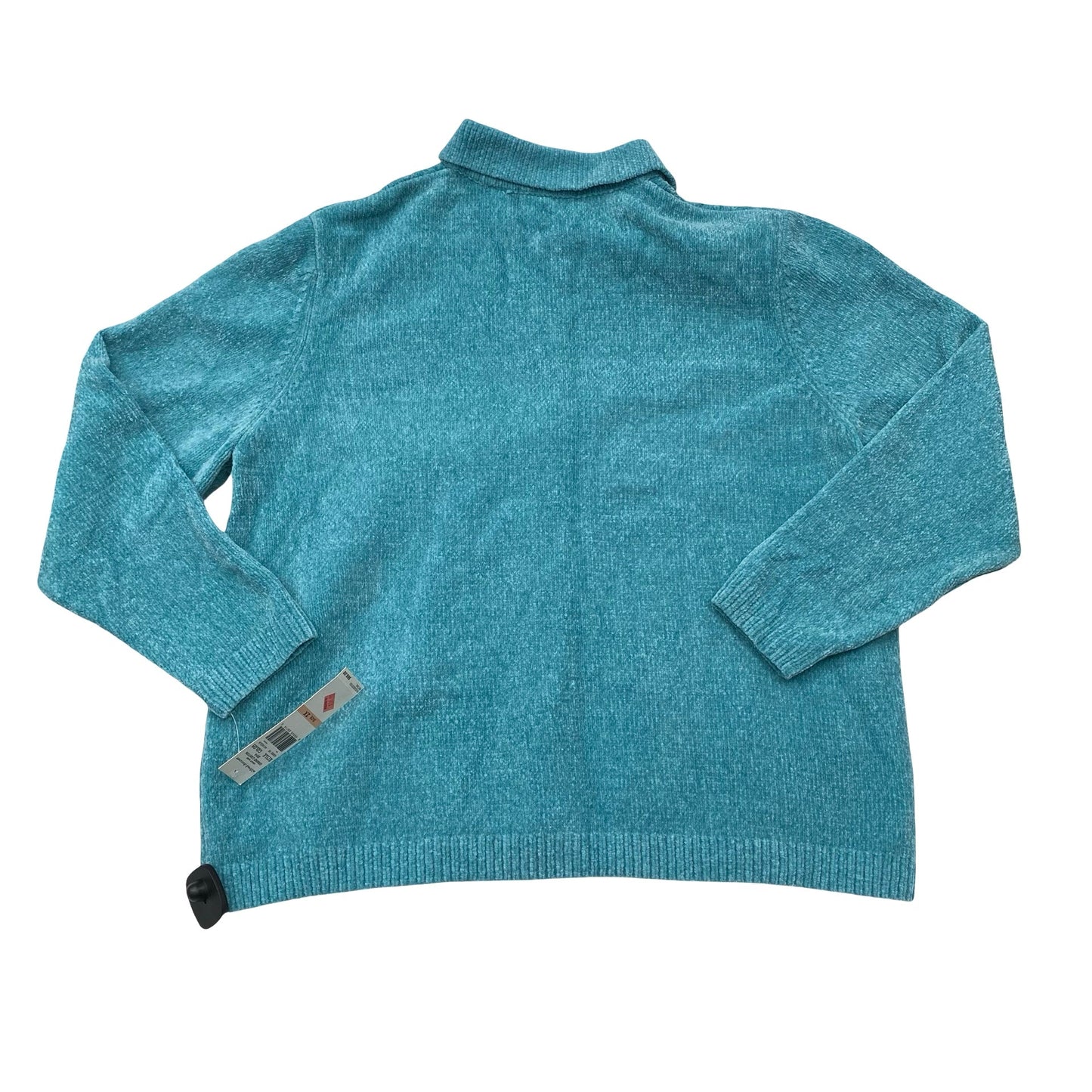 Sweater Cardigan By Alfred Dunner In Blue, Size:2X