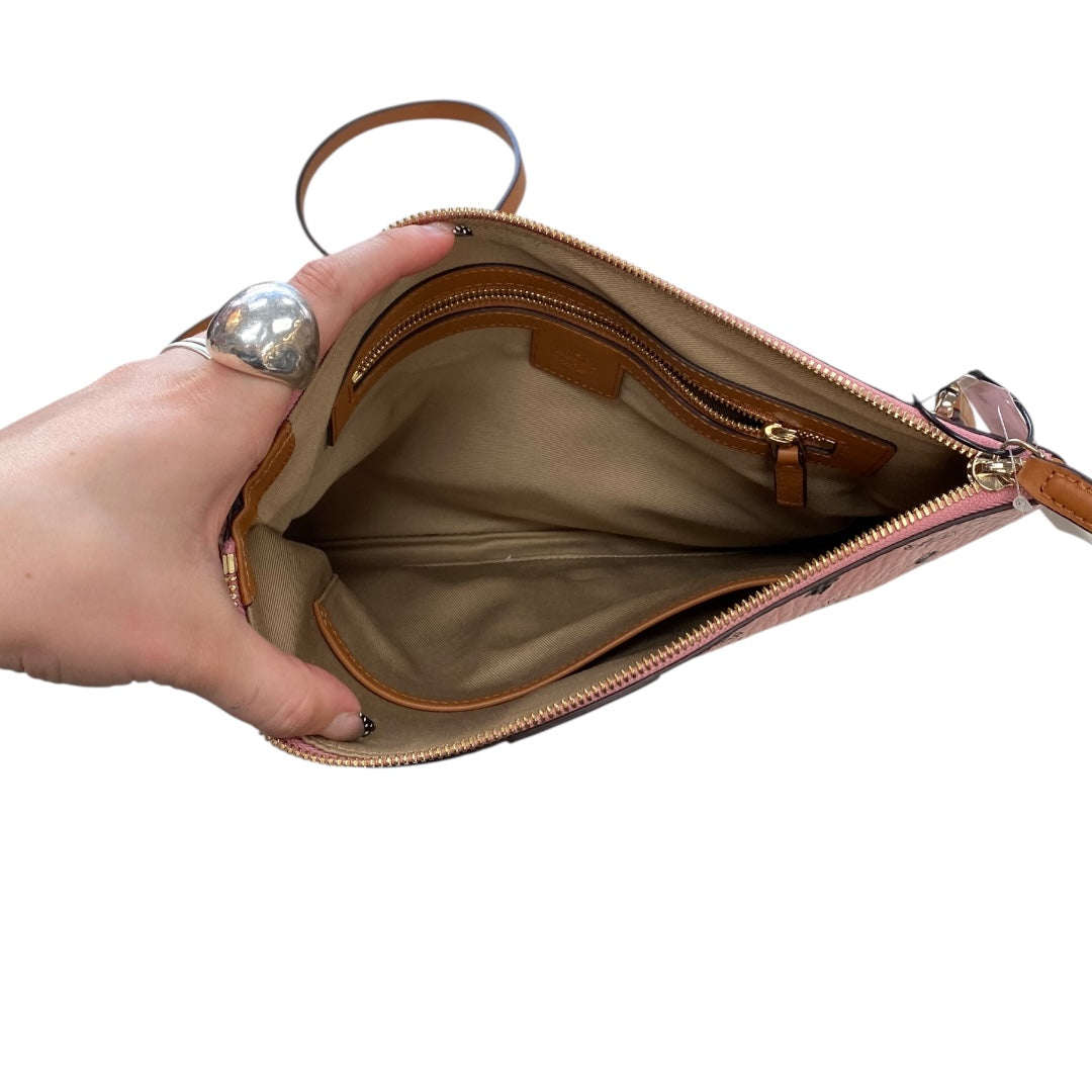 Handbag Luxury Designer By Mcm In Pink, Size:Medium