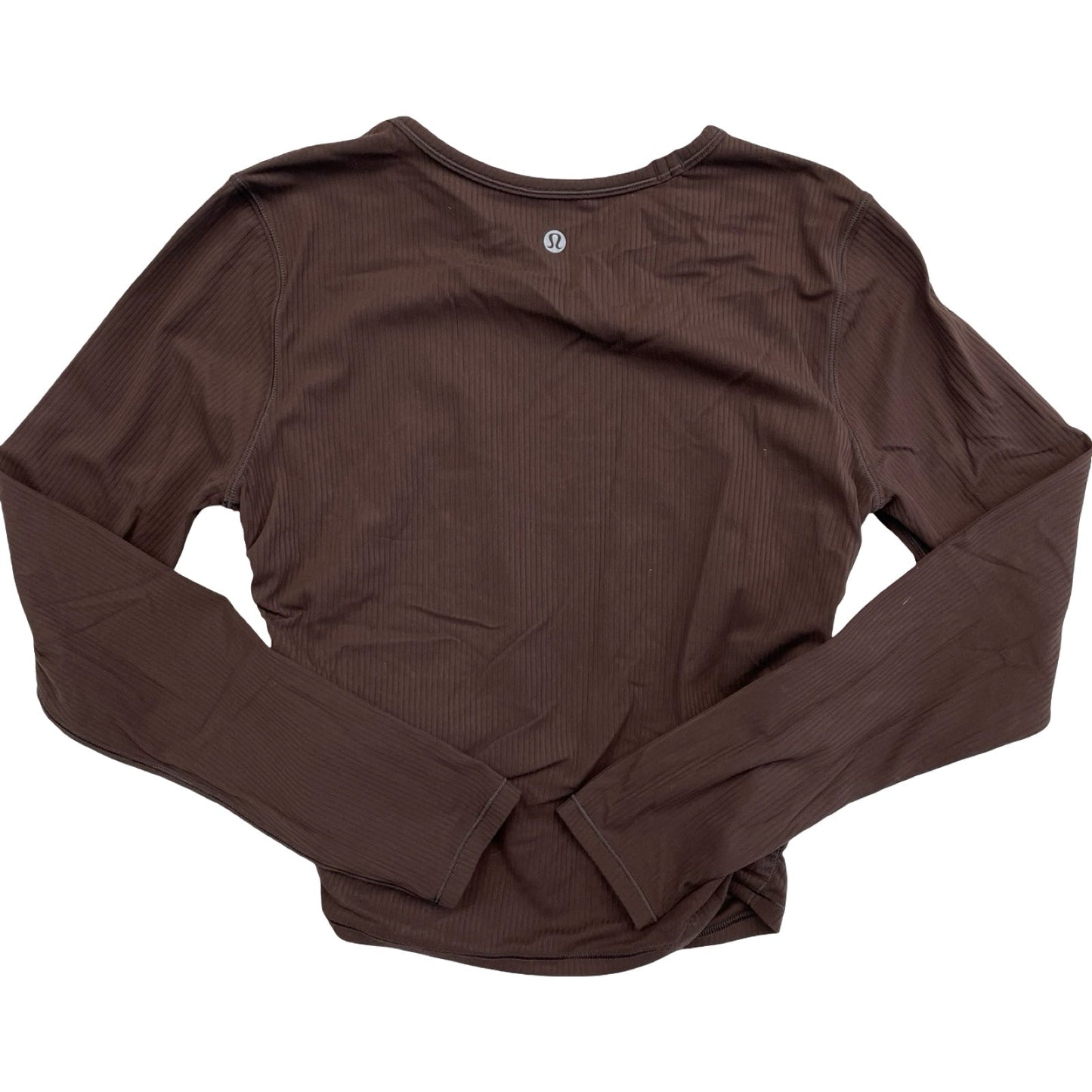 Athletic Top Ls Crewneck By Lululemon In Brown, Size:6