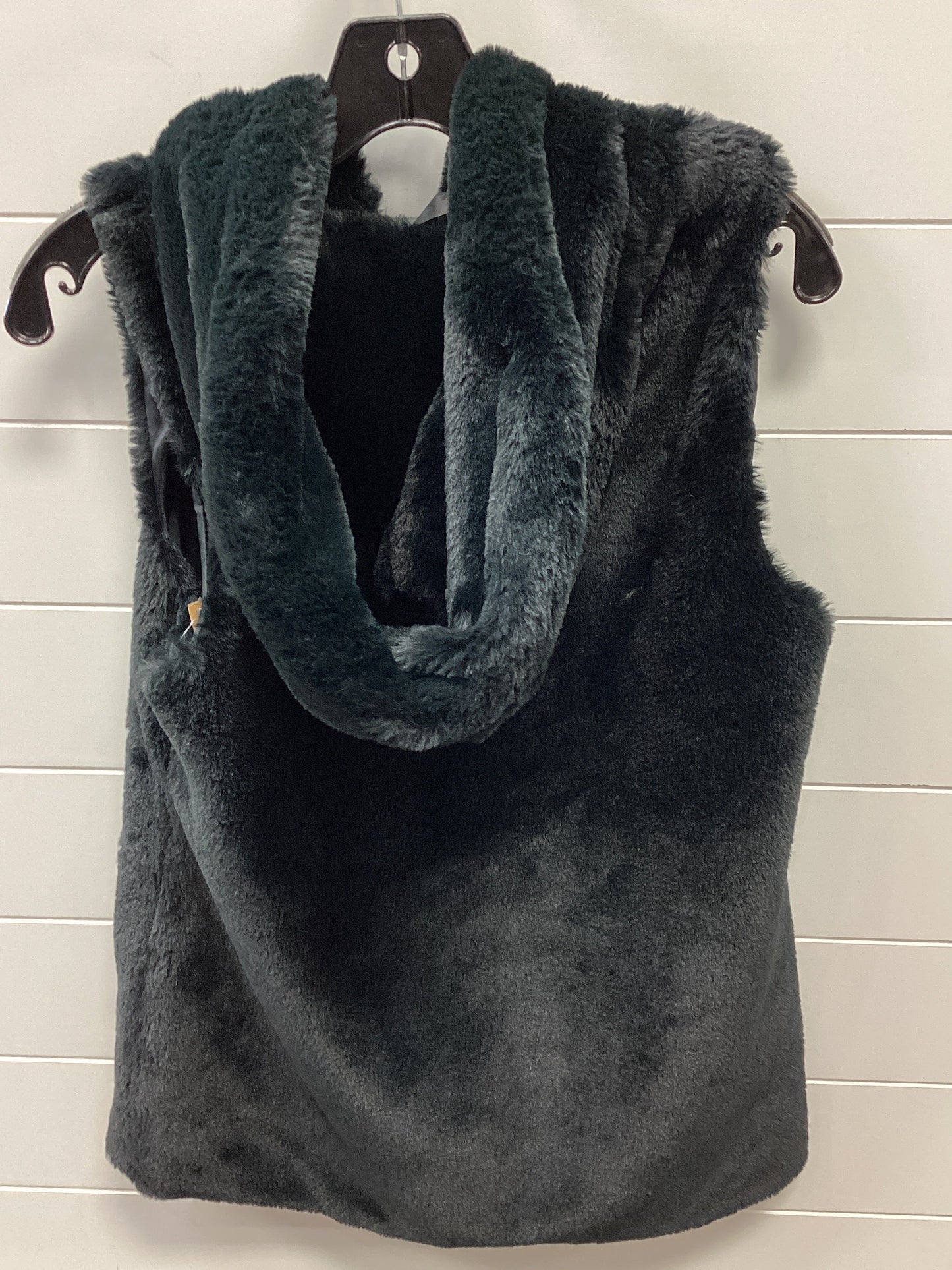 Vest Faux Fur & Sherpa By Simply Vera In Black, Size:Xs