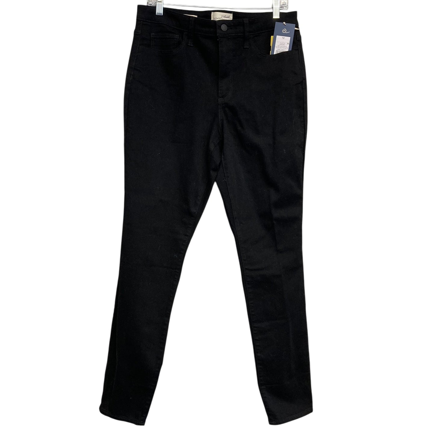 Jeans Straight By Universal Thread In Black, Size:12