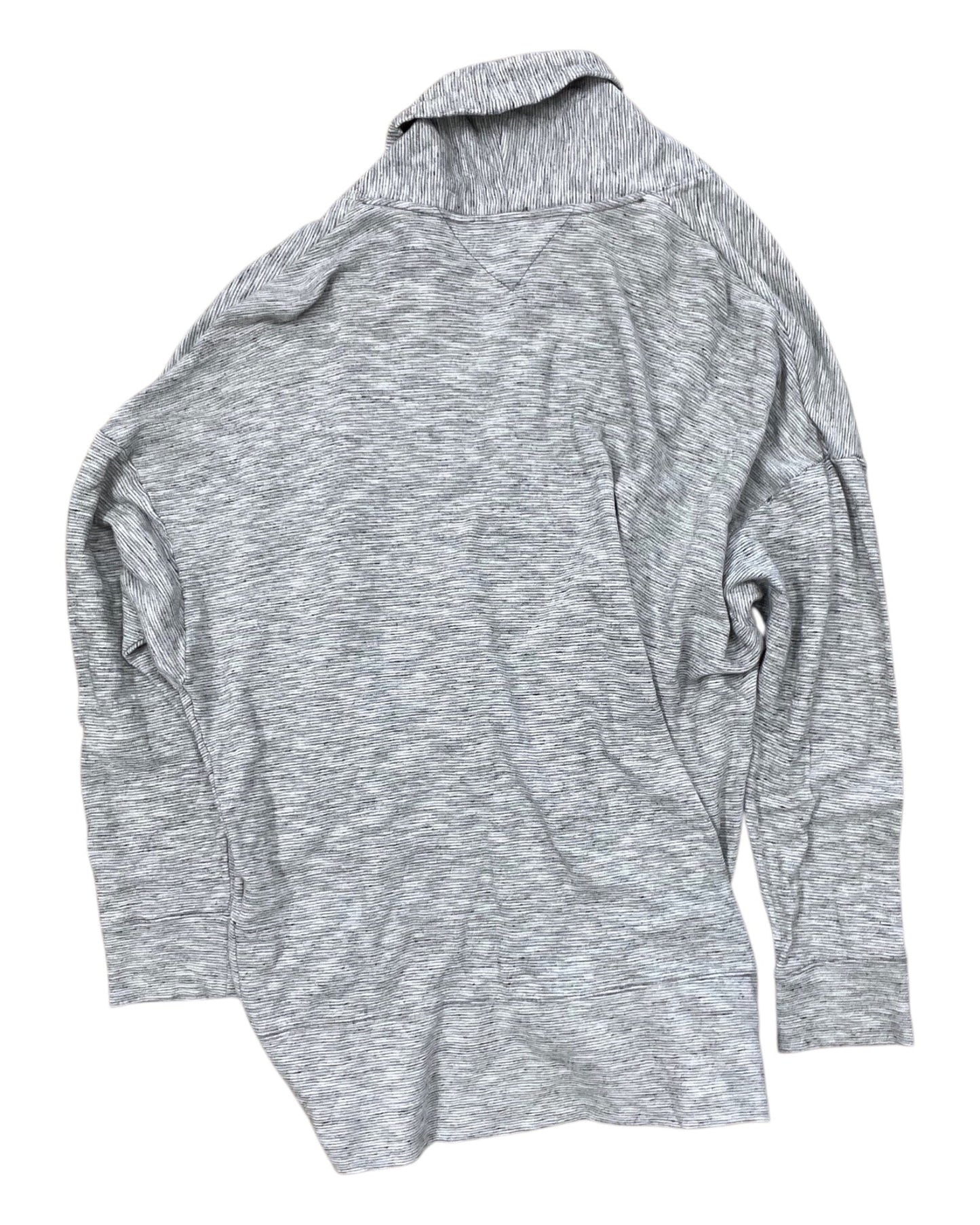 Athletic Jacket By Tommy Hilfiger In Grey, Size:L