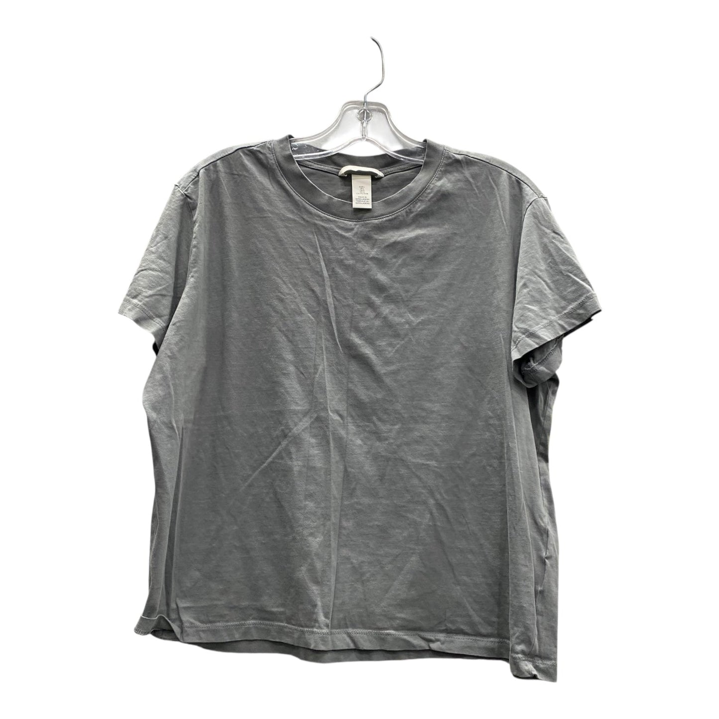 Top Ss Basic By H&M In Grey, Size:L