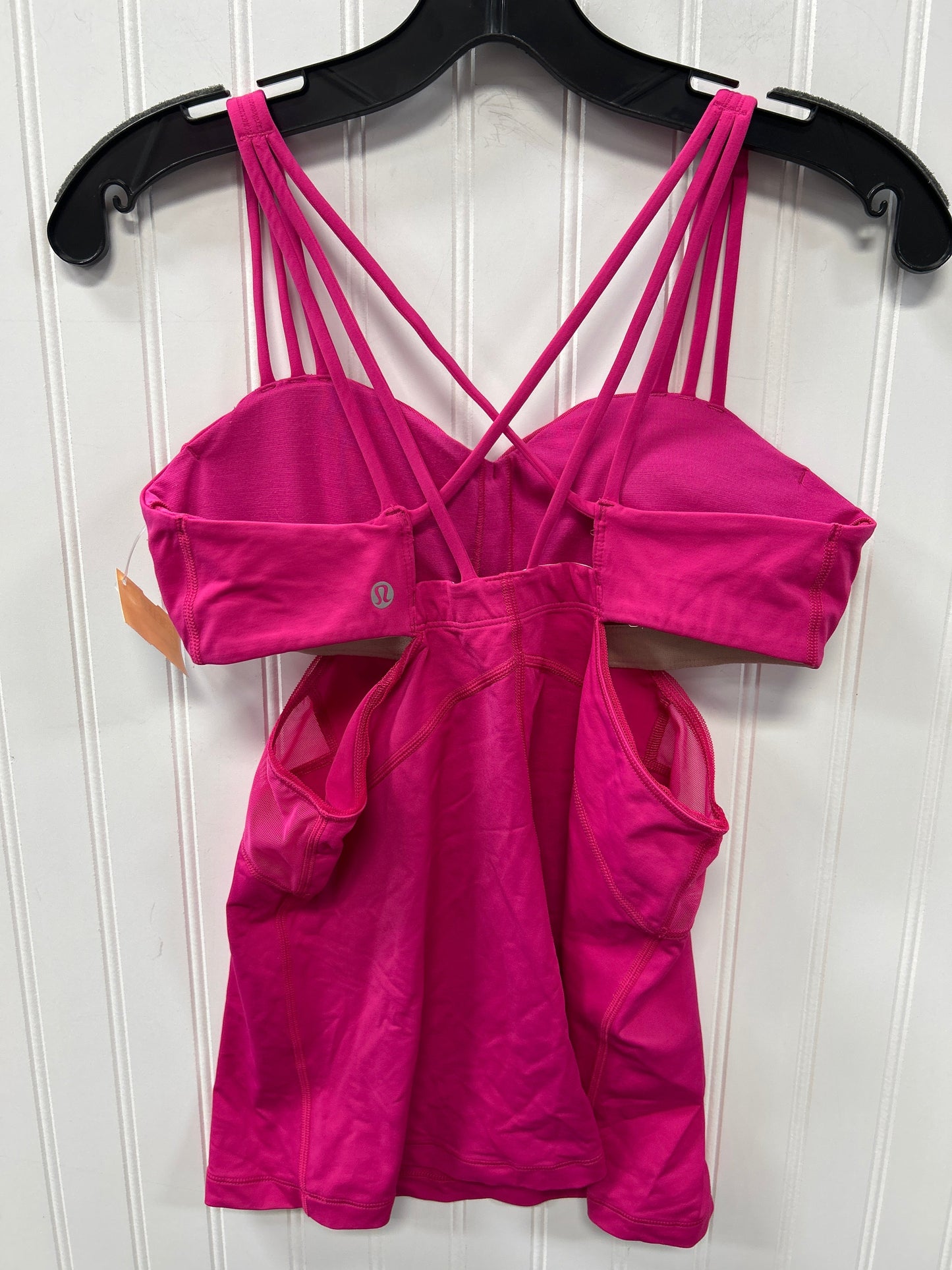 Athletic Tank Top By Lululemon In Pink, Size:8