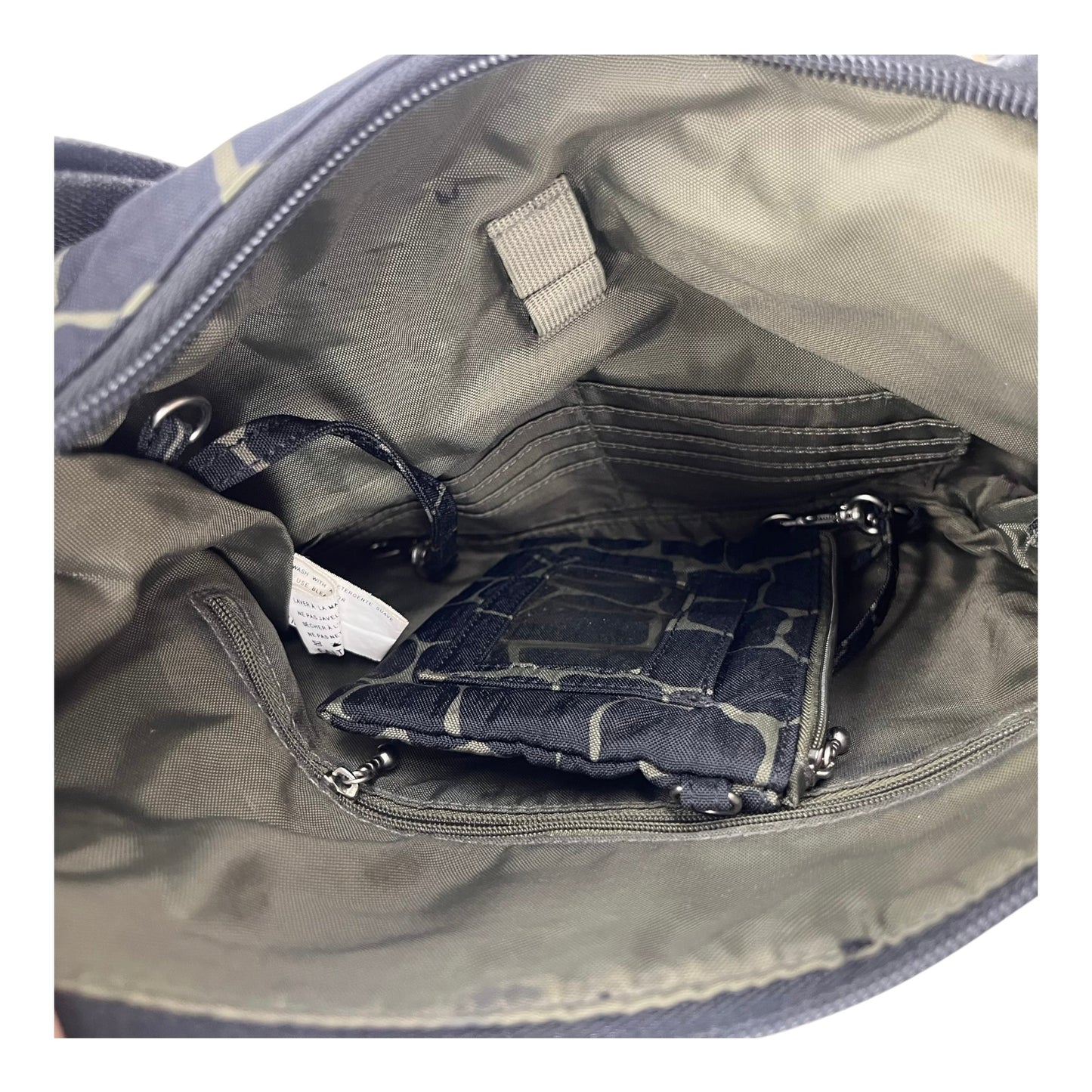 Crossbody By Baggallini In Black & Green, Size:Medium