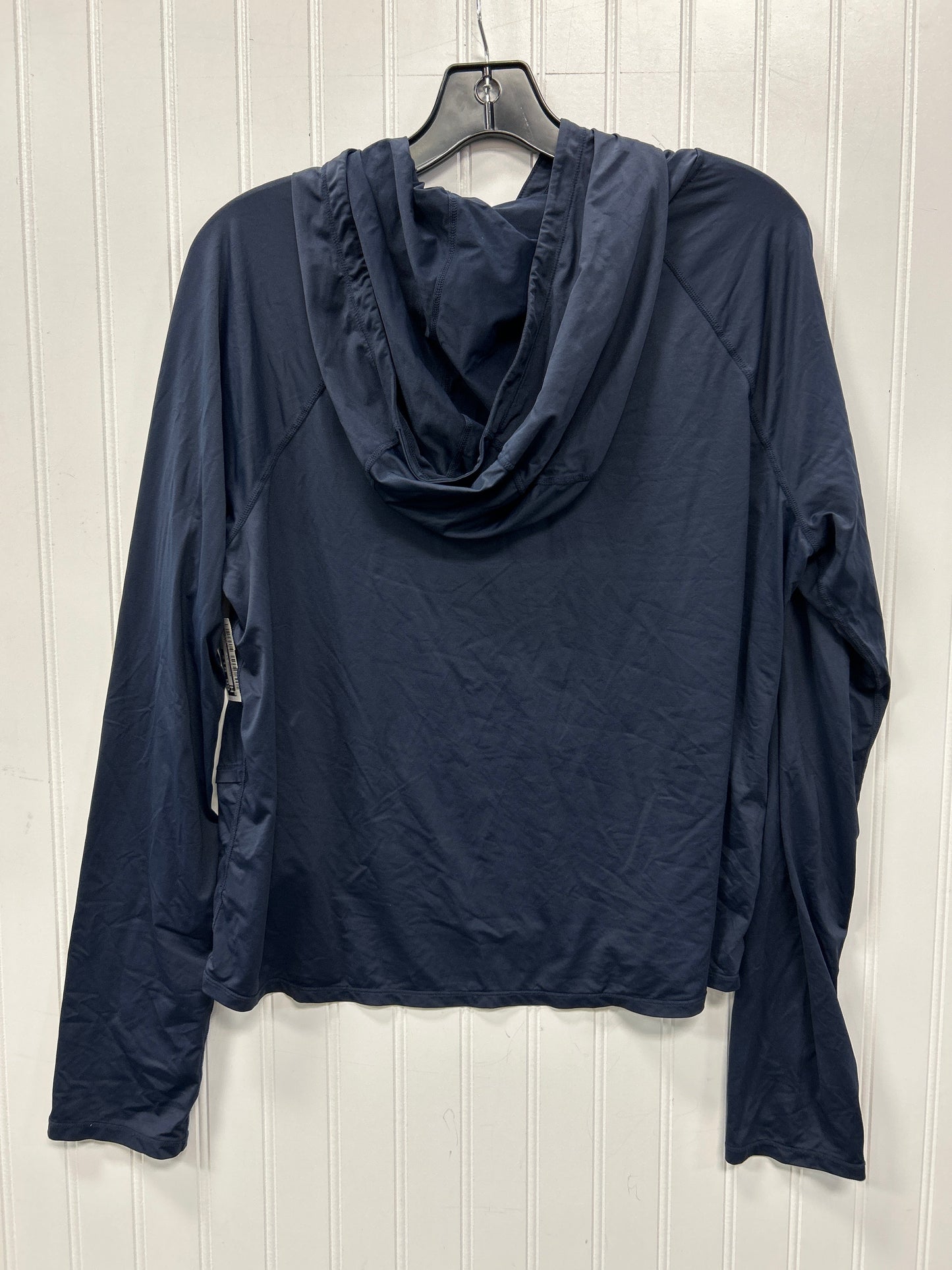 Athletic Top Ls Hoodie By Athleta In Navy, Size:Xl