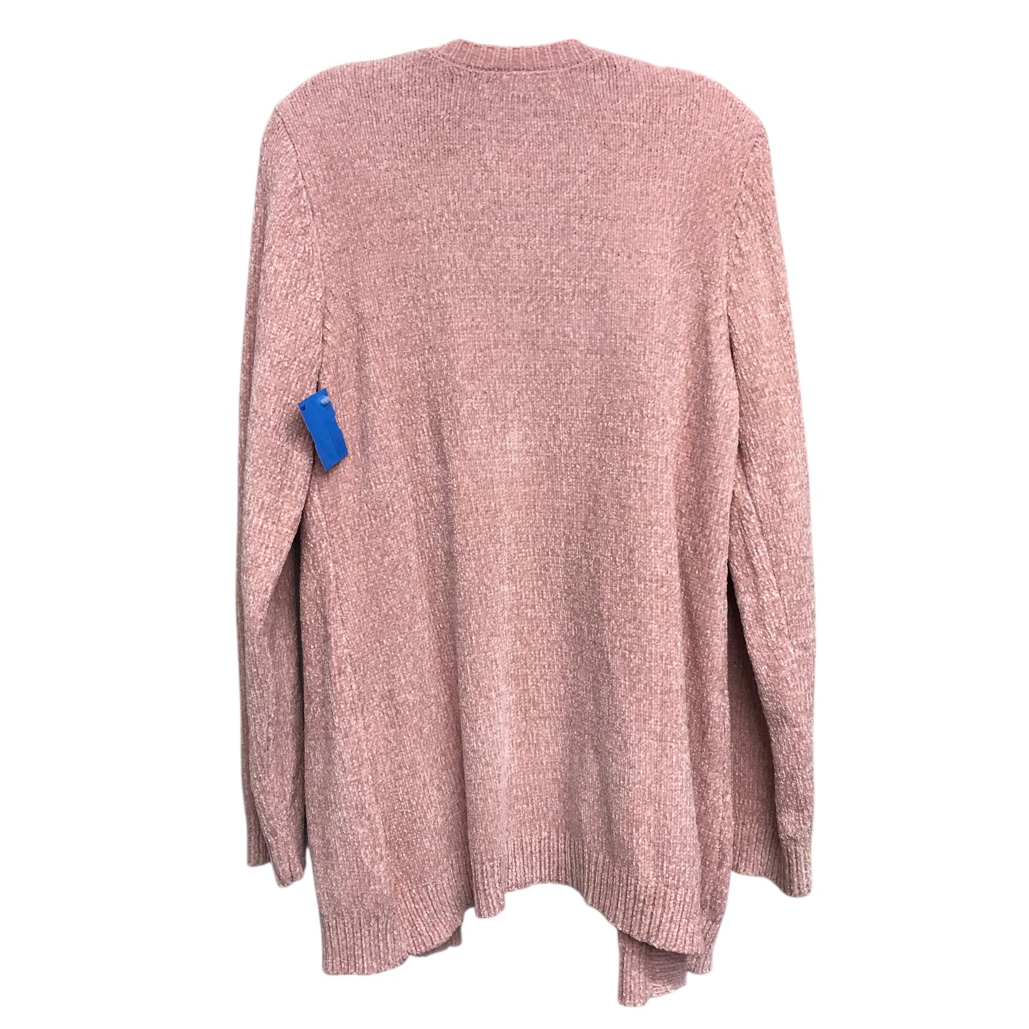 Sweater Cardigan By Karen Scott In Pink, Size:M