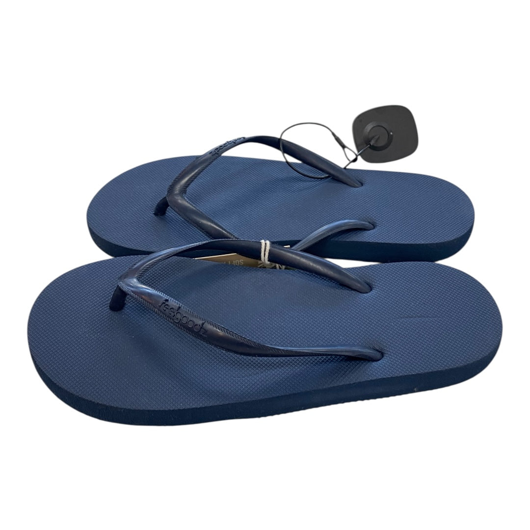 Sandals Flip Flops By Clothes Mentor In Navy, Size:6