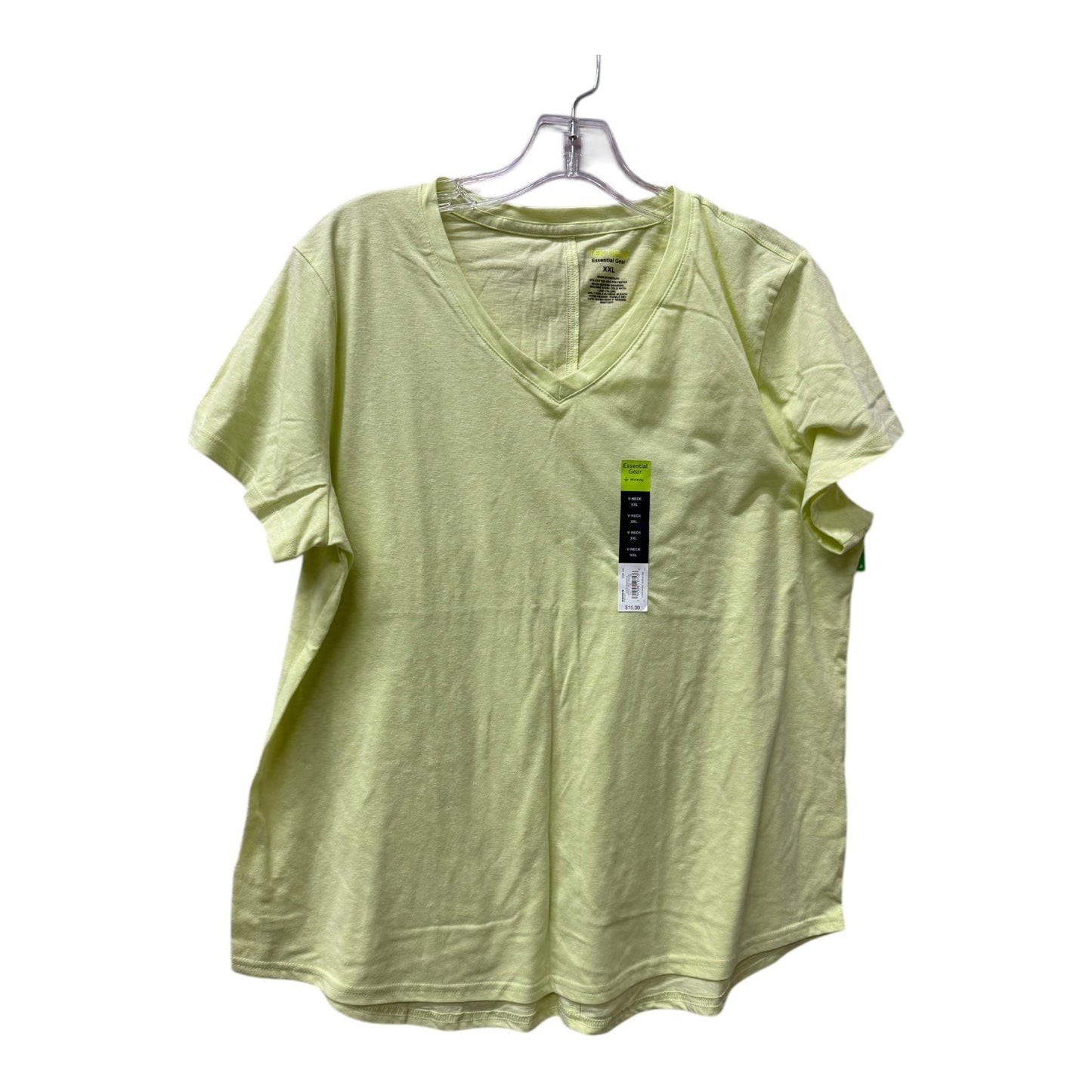 Athletic Top Ss By Tek Gear In Green, Size:2X