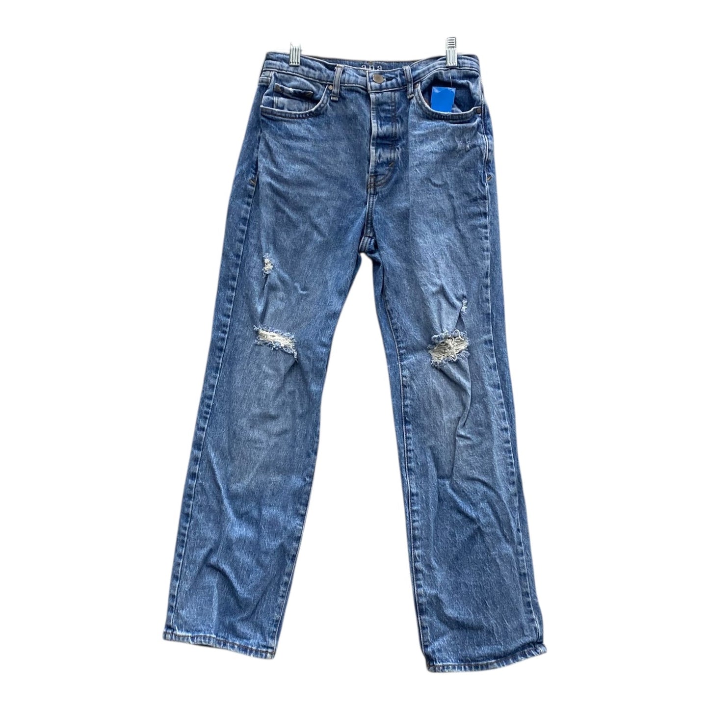 Jeans Straight By Ana In Blue Denim, Size:2