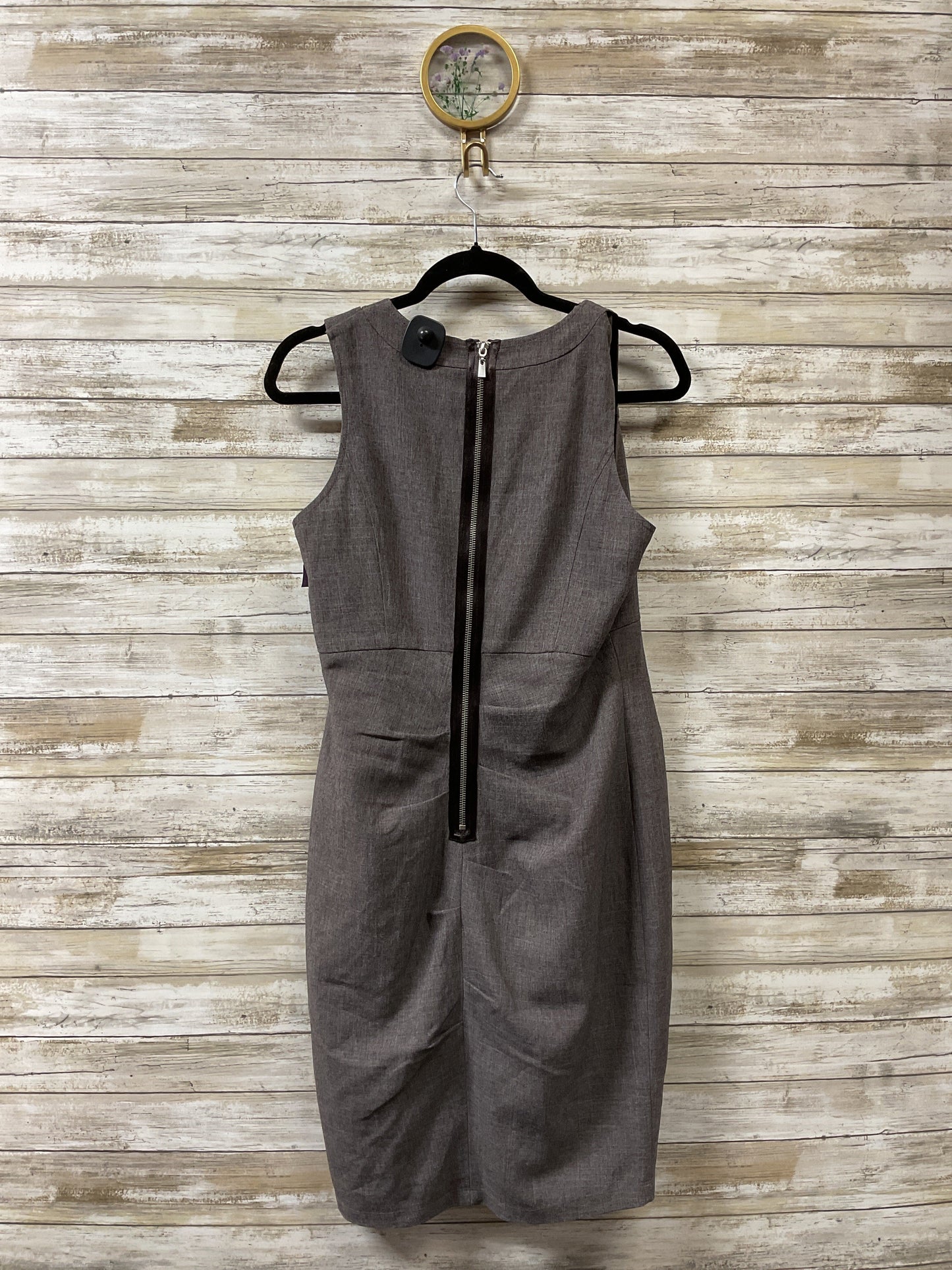 Dress Work By Nine And Company In Brown, Size:10