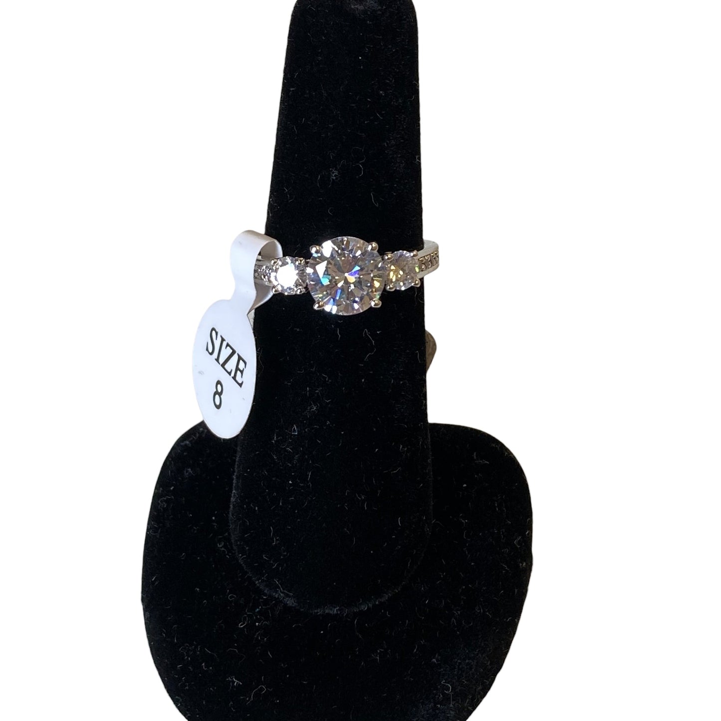 Ring Statement In Silver, Size:8