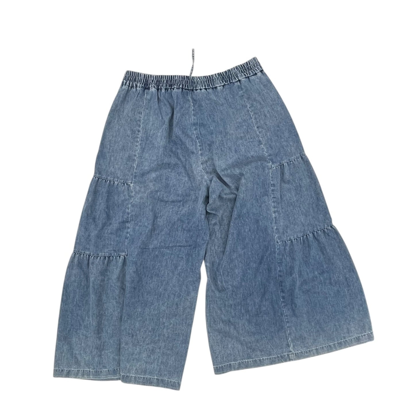Pants Wide Leg By Blakeley In Blue Denim, Size:1X
