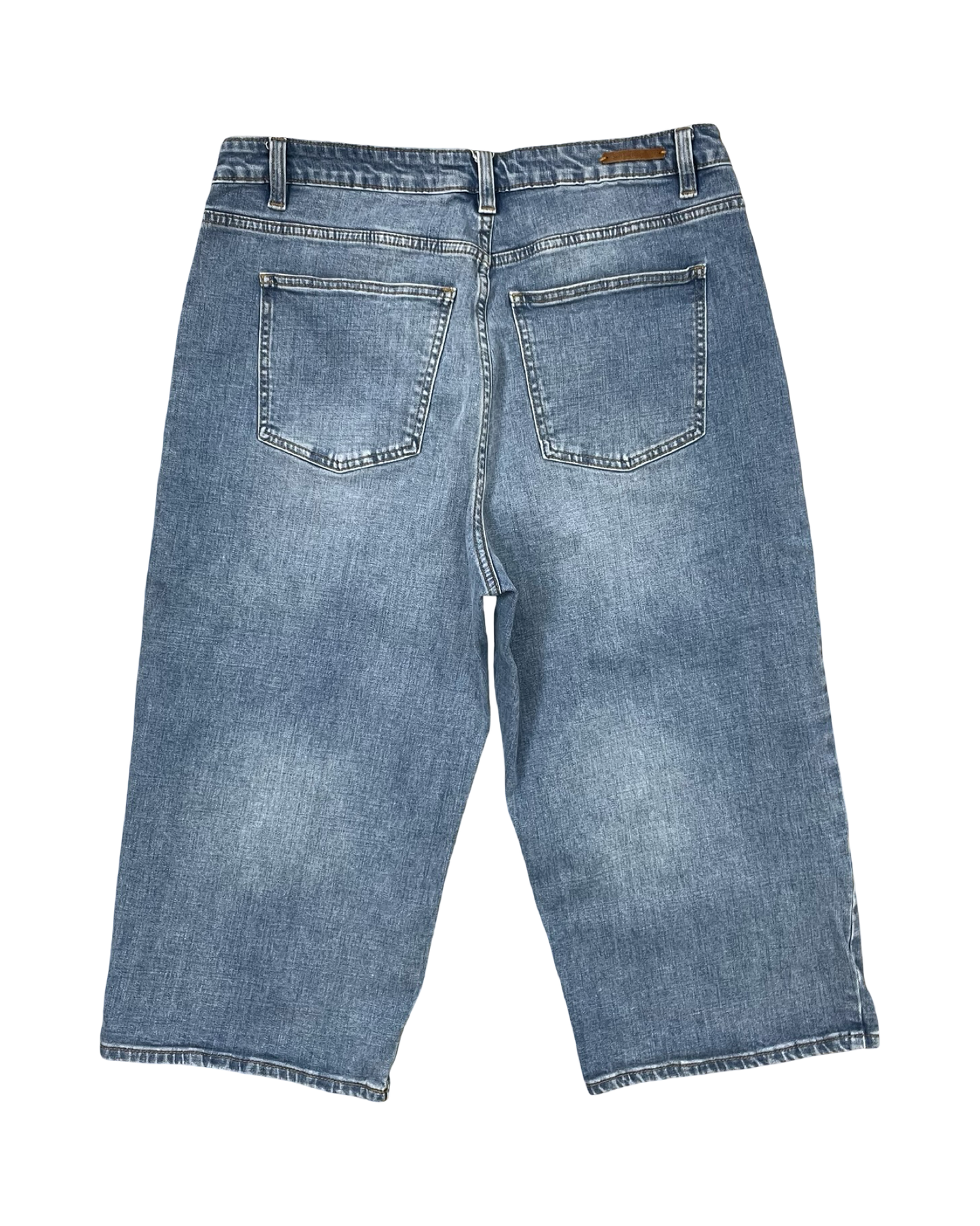 Jeans Cropped By Soft Surroundings In Blue Denim, Size:18