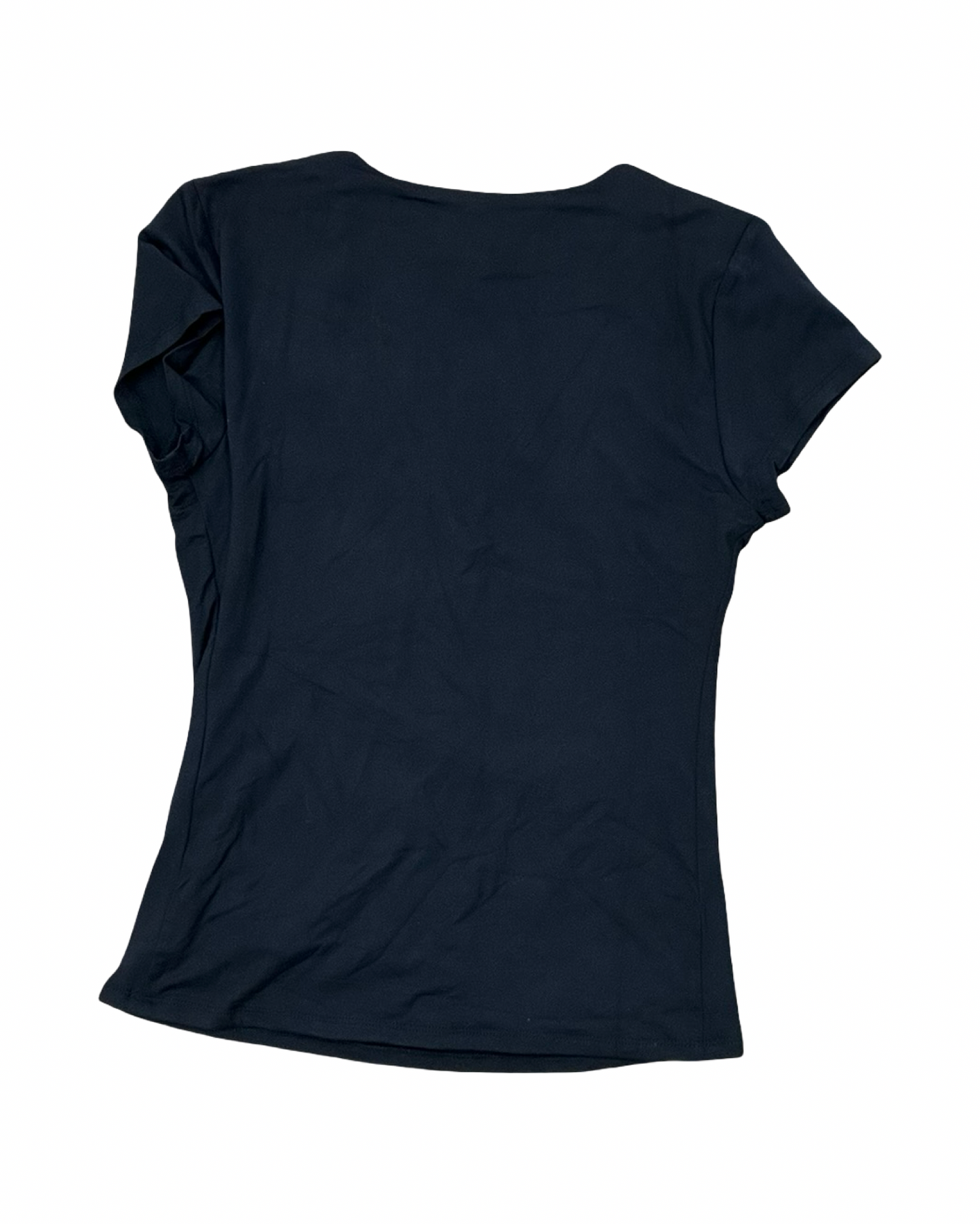 Athletic Top Ss By Scoop In Black, Size:S