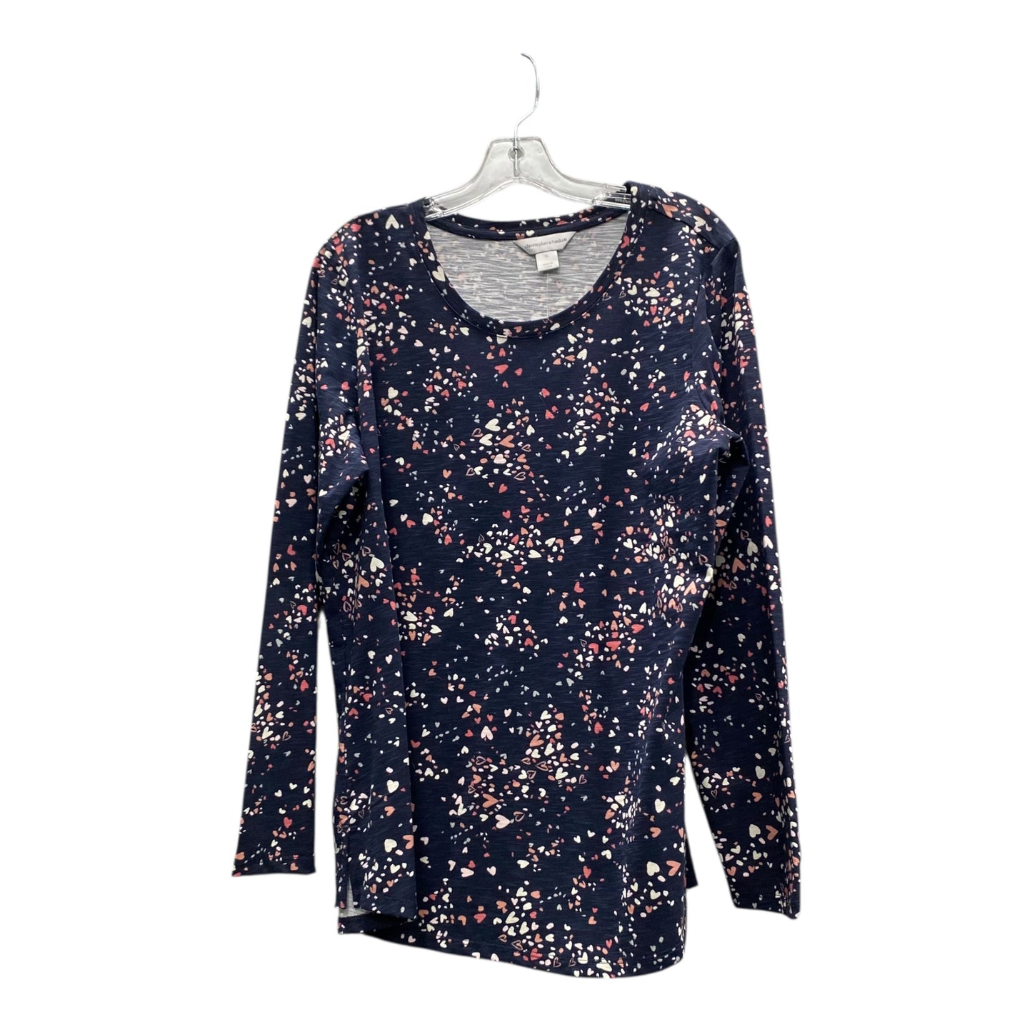 Top Ls Basic By Christopher And Banks In Blue, Size:Xl
