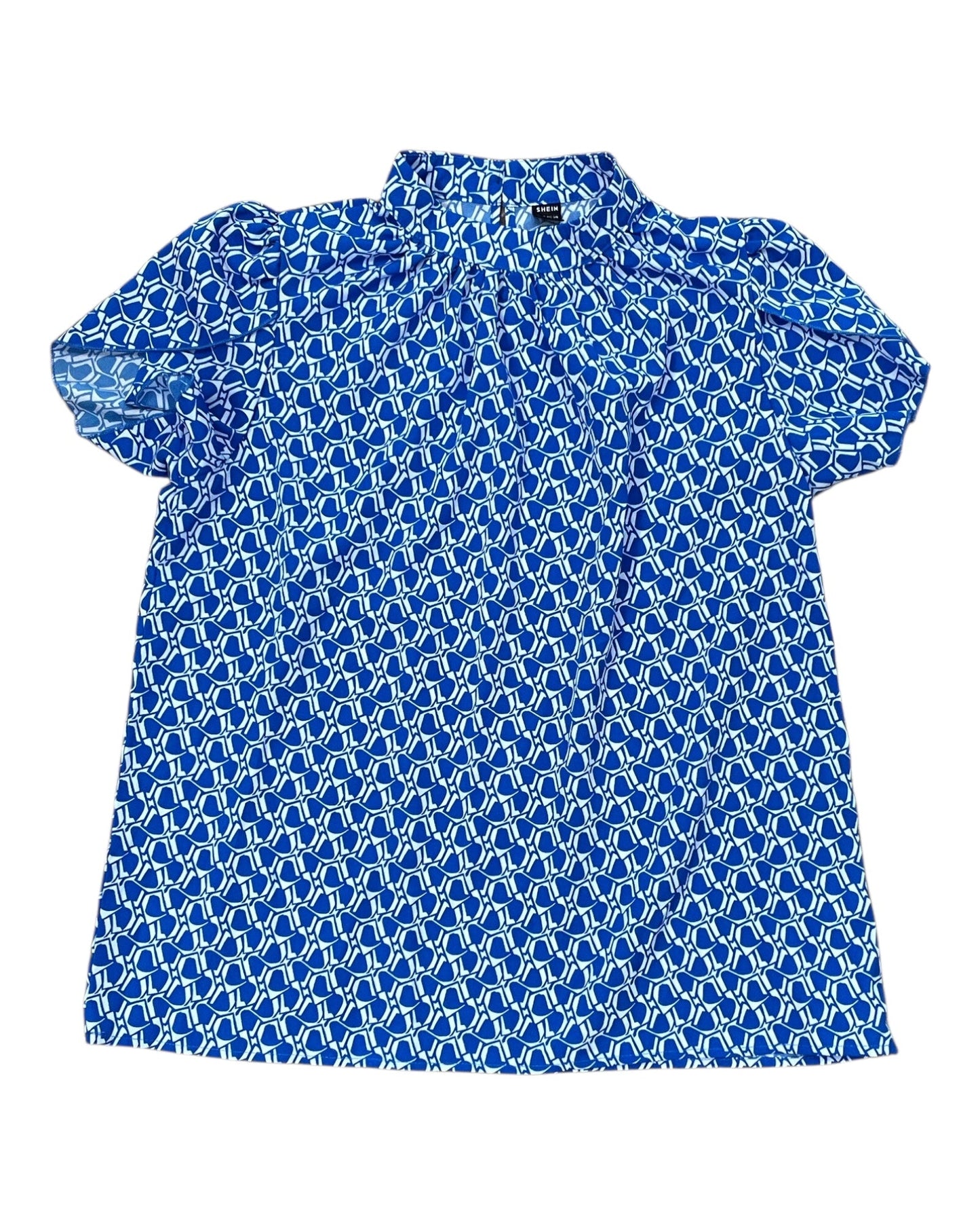 Top Ss By Shein In Blue & White, Size:L