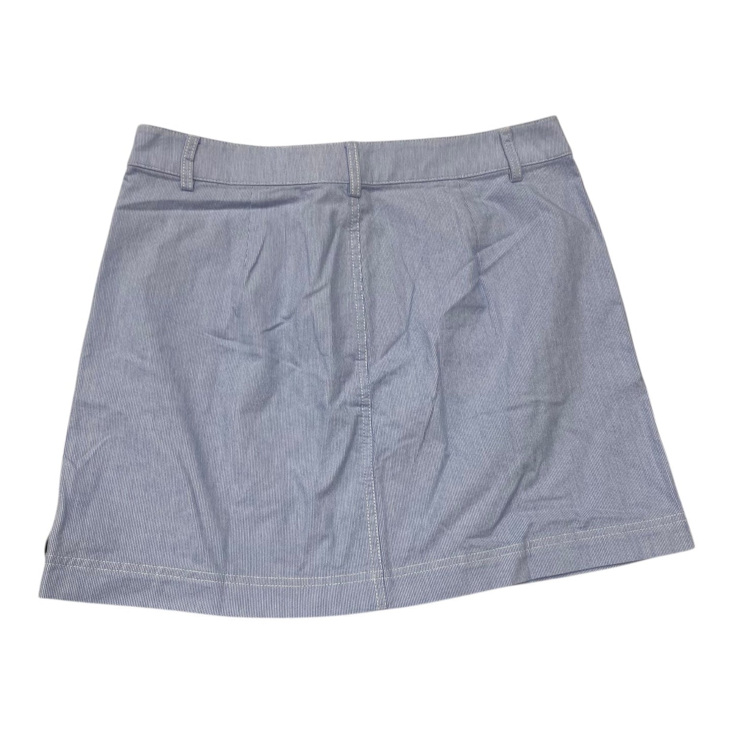 Skirt Midi By J. Crew In Blue & White, Size:8