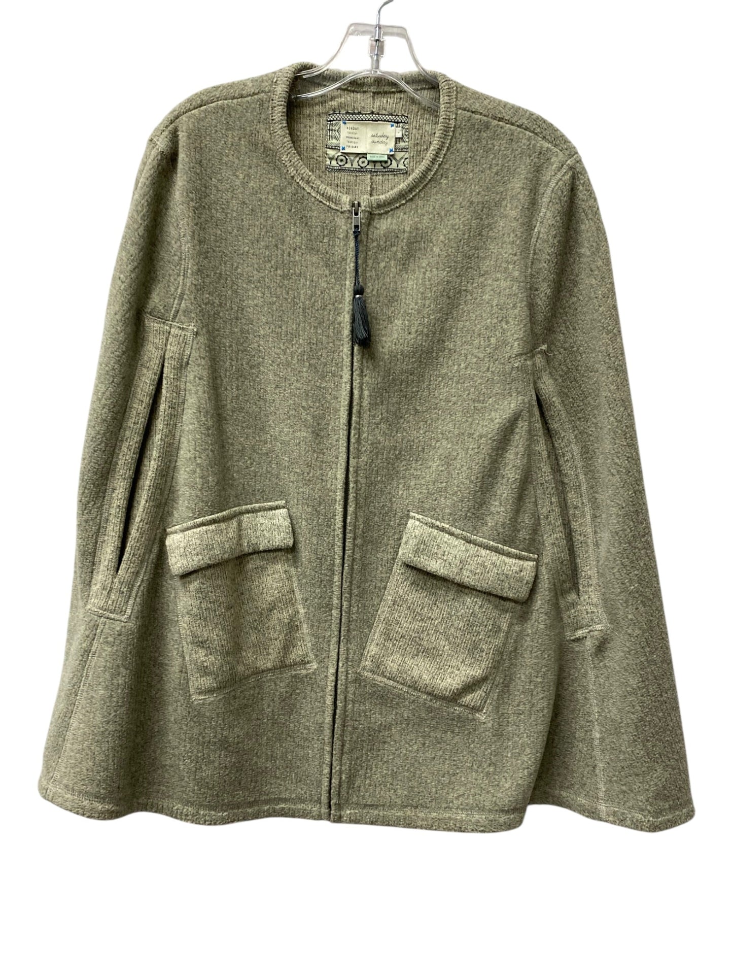 Jacket Fleece By Saturday/Sunday In Grey, Size:S
