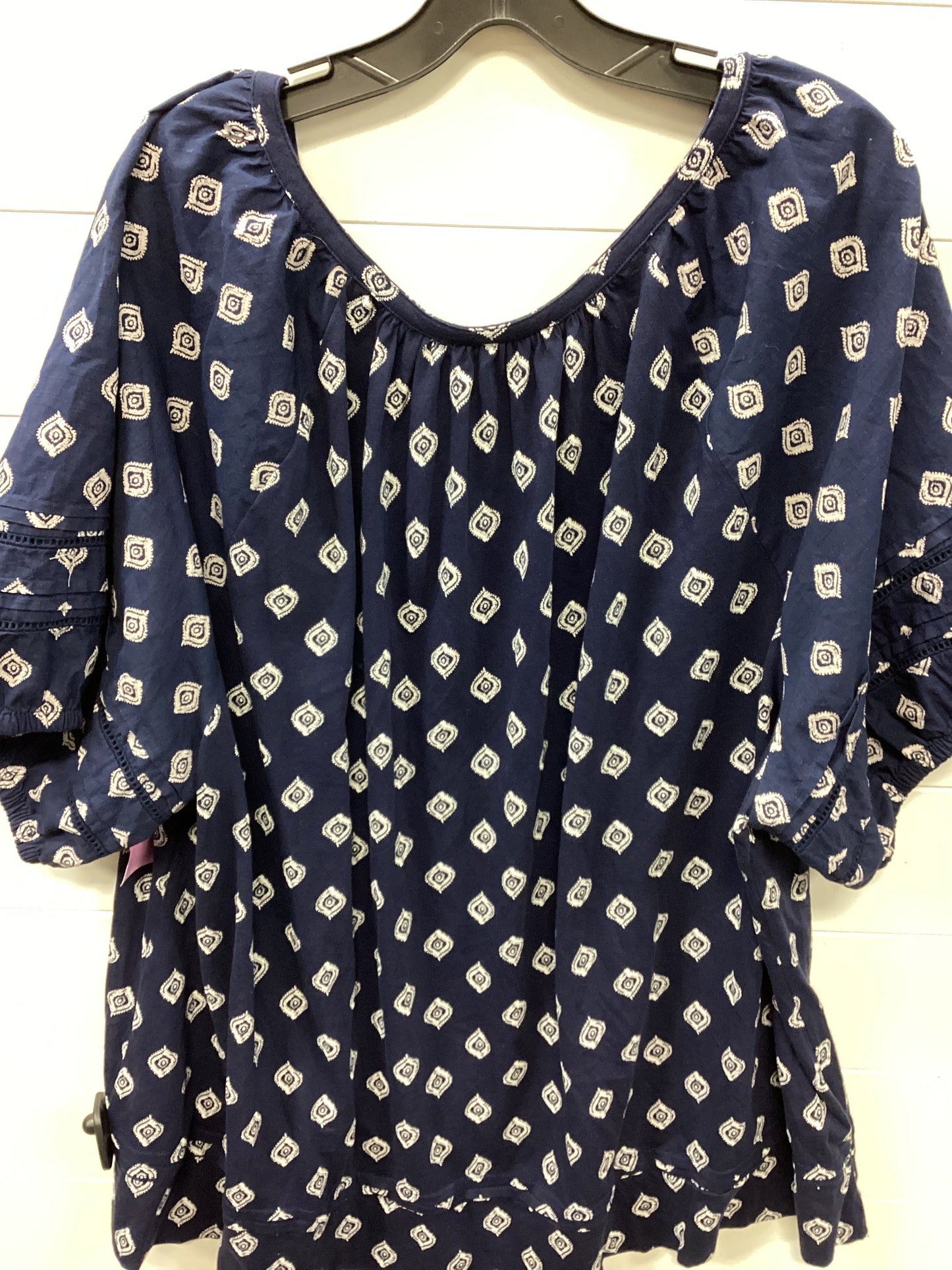 Top Ss By Lane Bryant In Navy, Size:4X