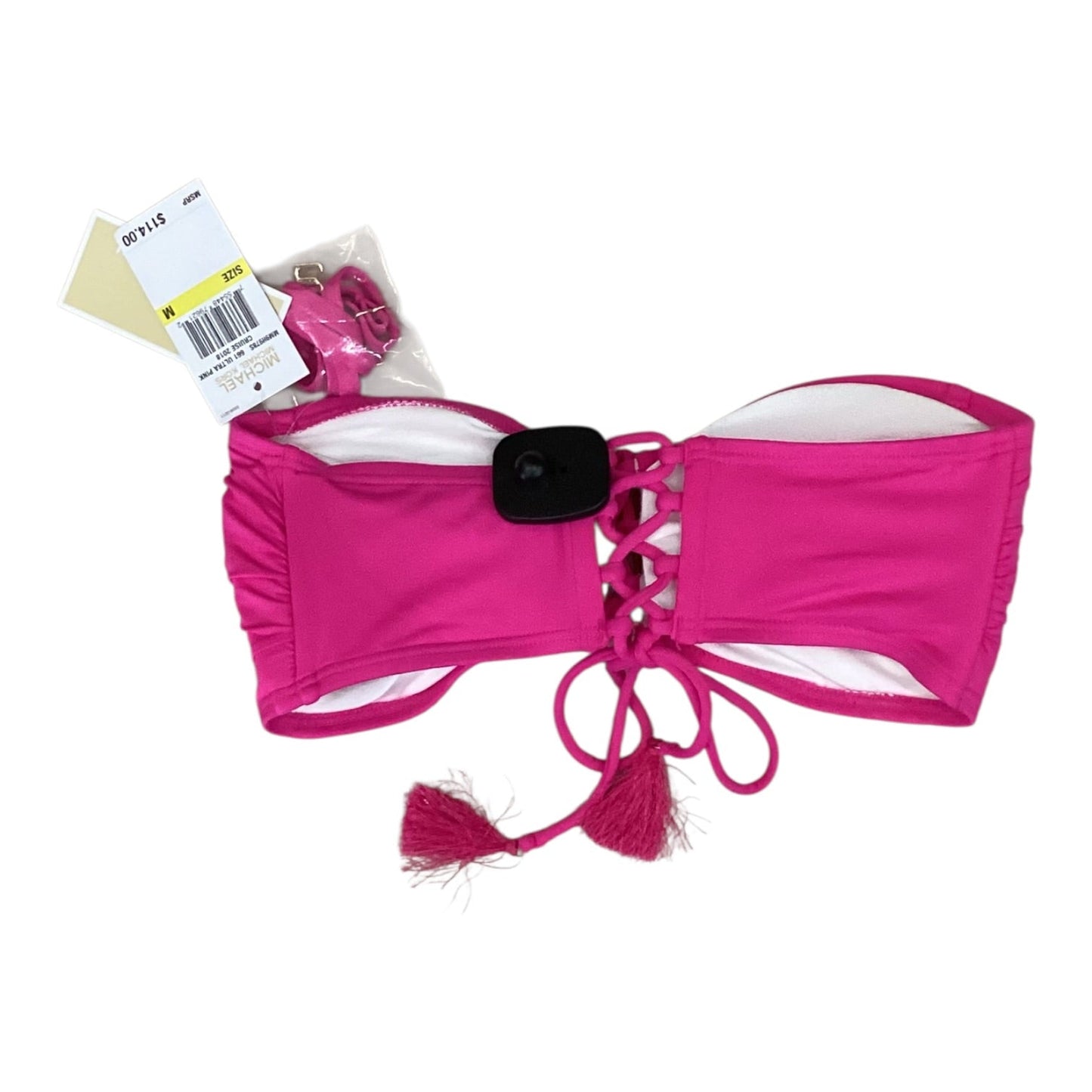 Swimsuit Top By Michael By Michael Kors In Pink, Size:M