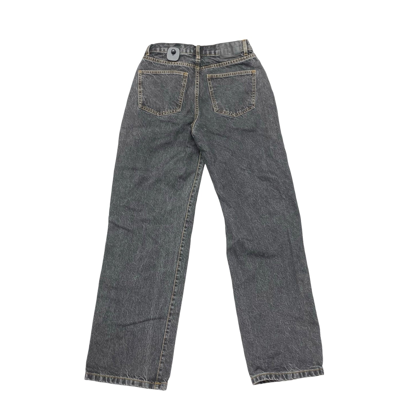 Jeans Straight By Cotton On In Black Denim, Size:6
