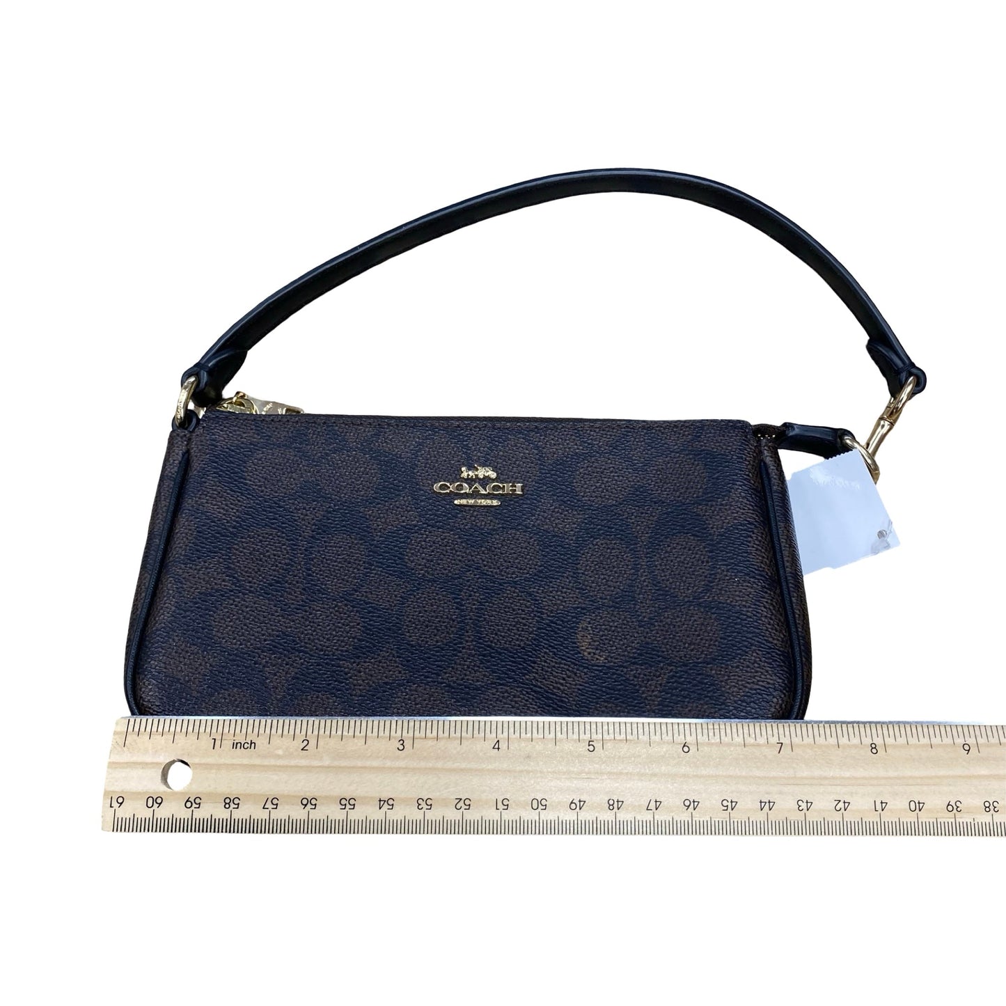 Handbag Designer By Coach In Brown, Size:Small