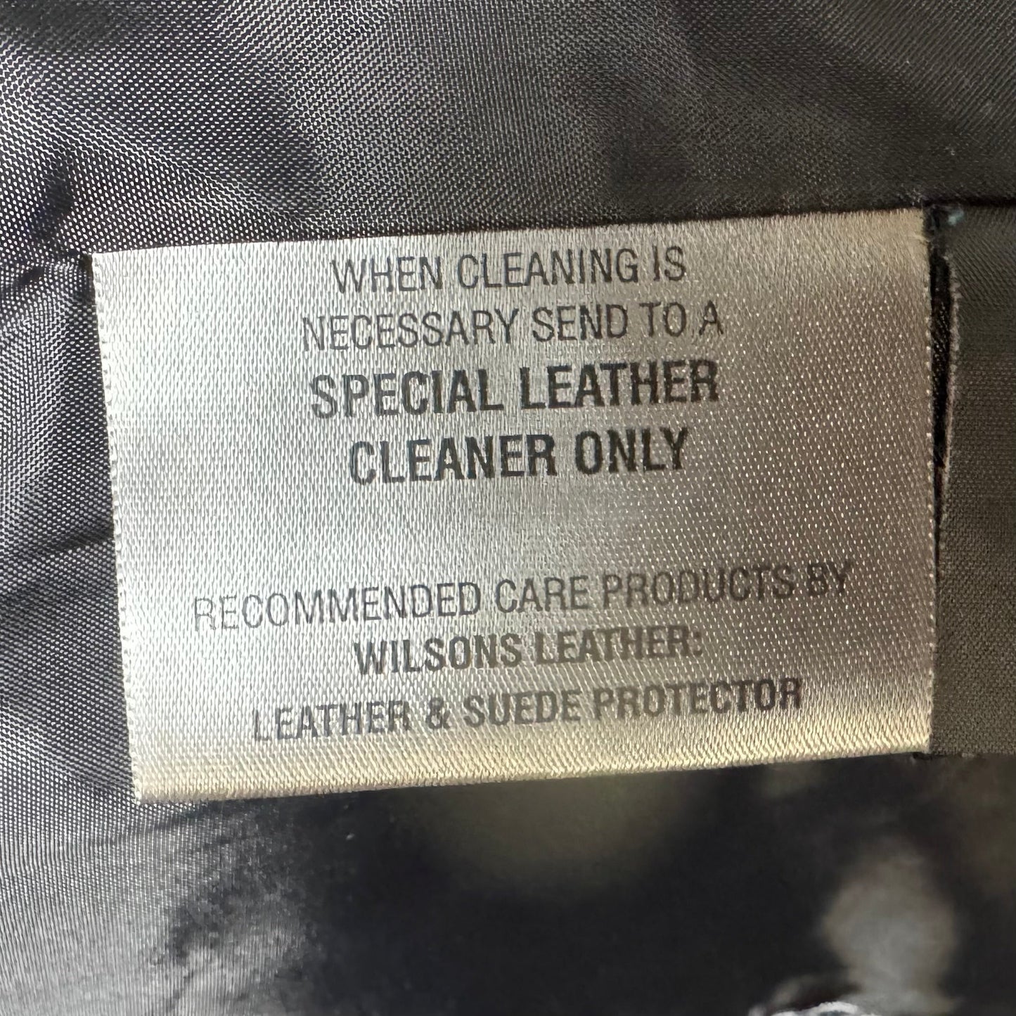 Jacket Moto Leather By Wilsons Leather In Black, Size: S