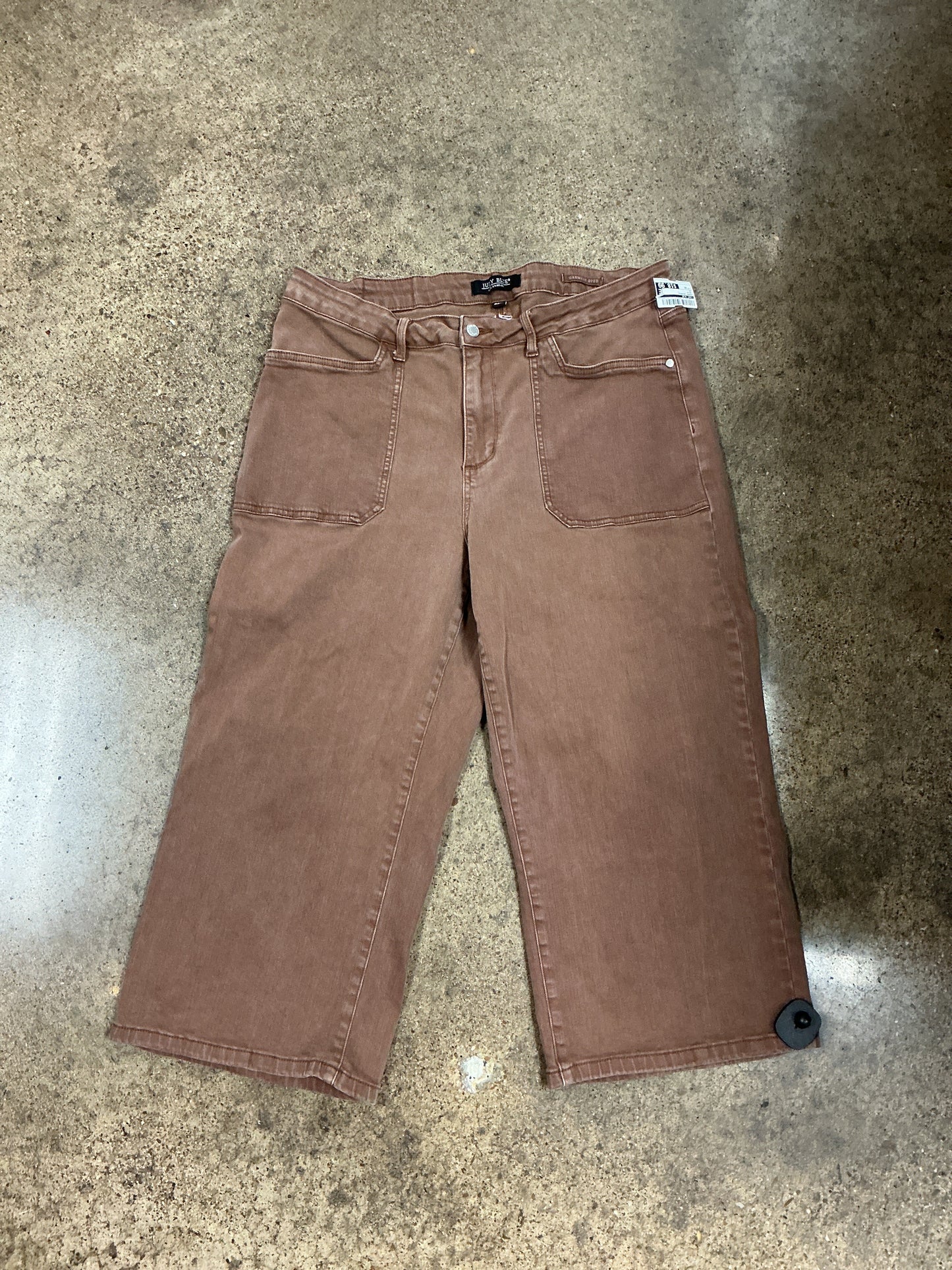 Jeans Cropped By Judy Blue In Brown, Size:20
