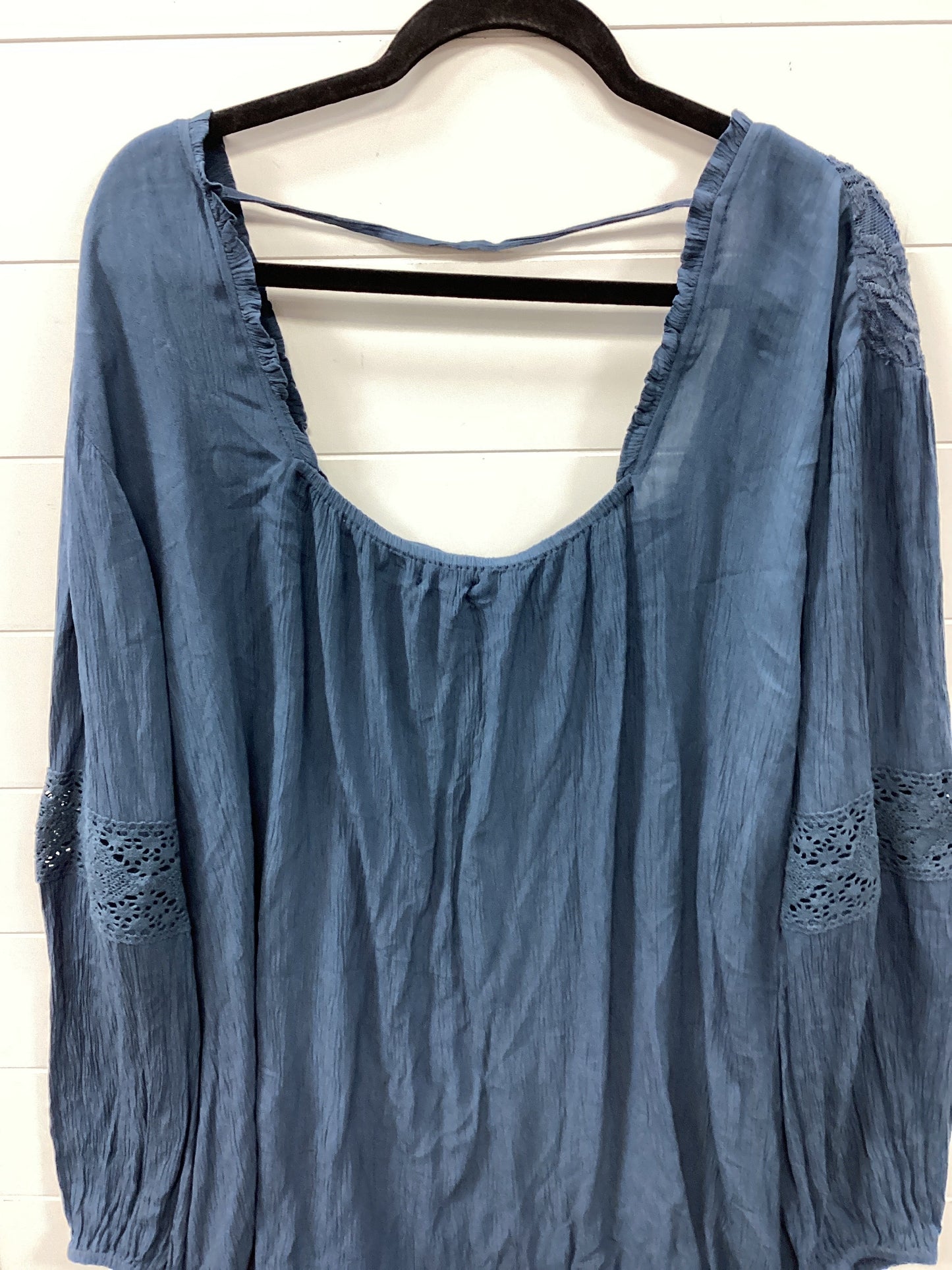 Top Ls By Maurices In Teal, Size:4X