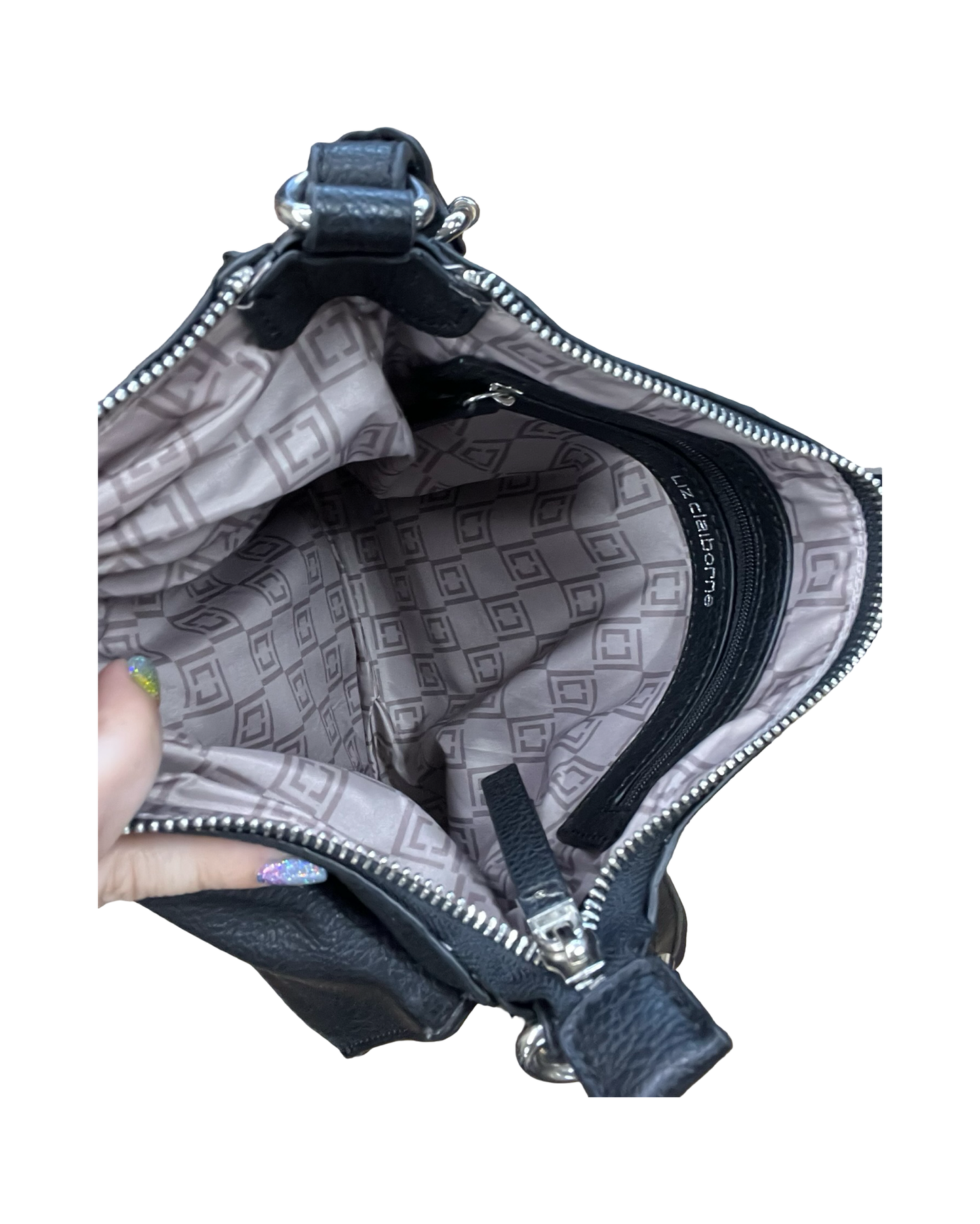 Crossbody By Liz Claiborne In Black, Size:Medium