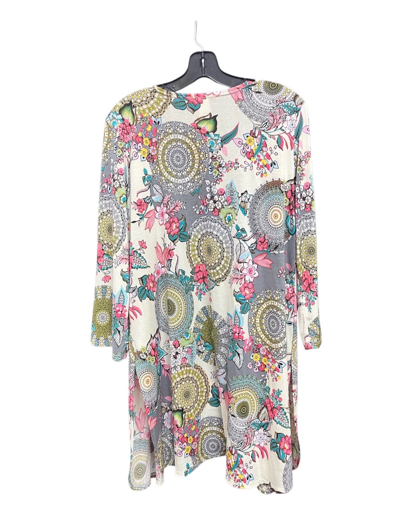 Cardigan By Heimish Usa In White & Yellow, Size:L