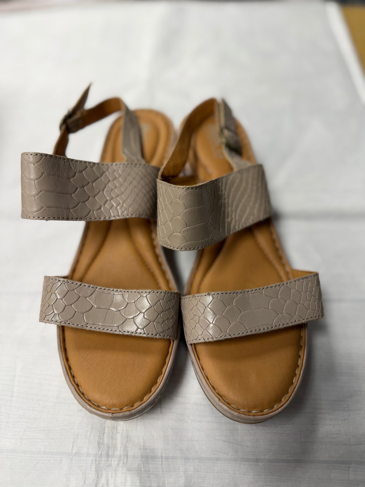 Shoes Heels Block By Born In Taupe, Size:8