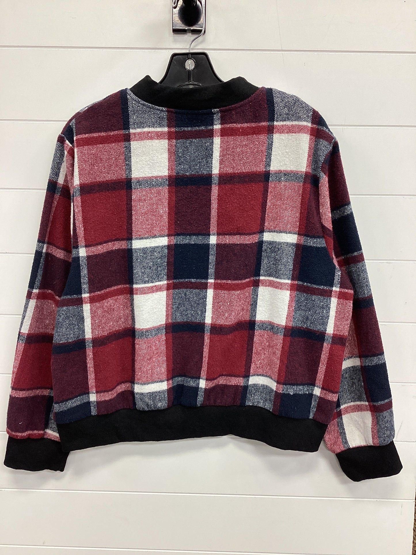 Jacket Fleece By Clothes Mentor In Blue & Red, Size:Xl