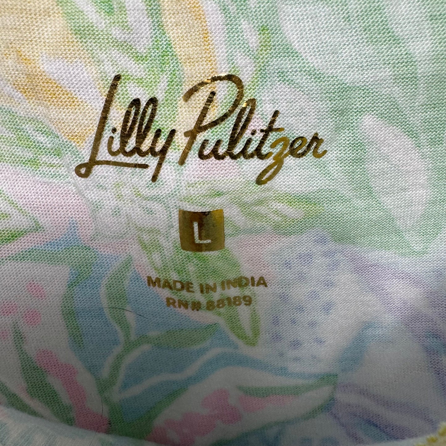 Dress Designer By Lilly Pulitzer In Floral Print, Size: L