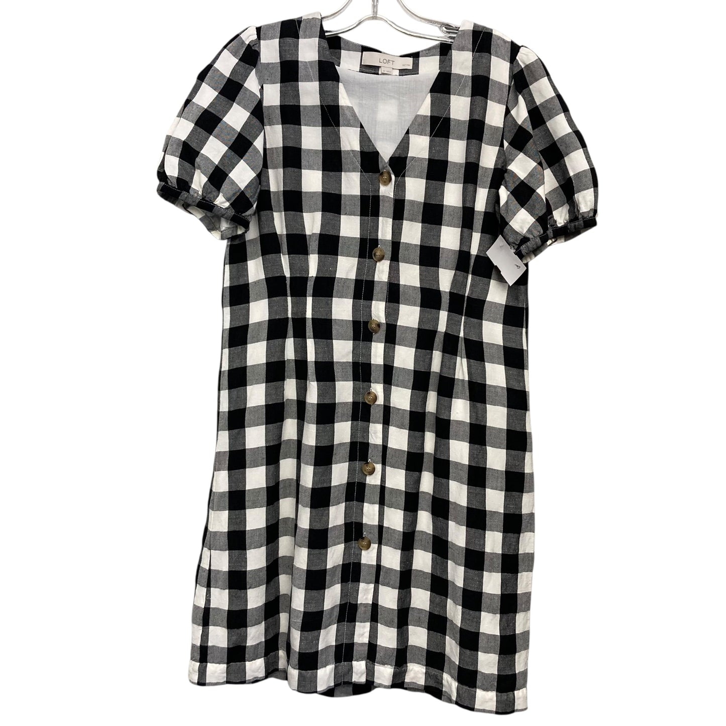 Dress Casual Short By Loft In Checkered Pattern, Size:4P