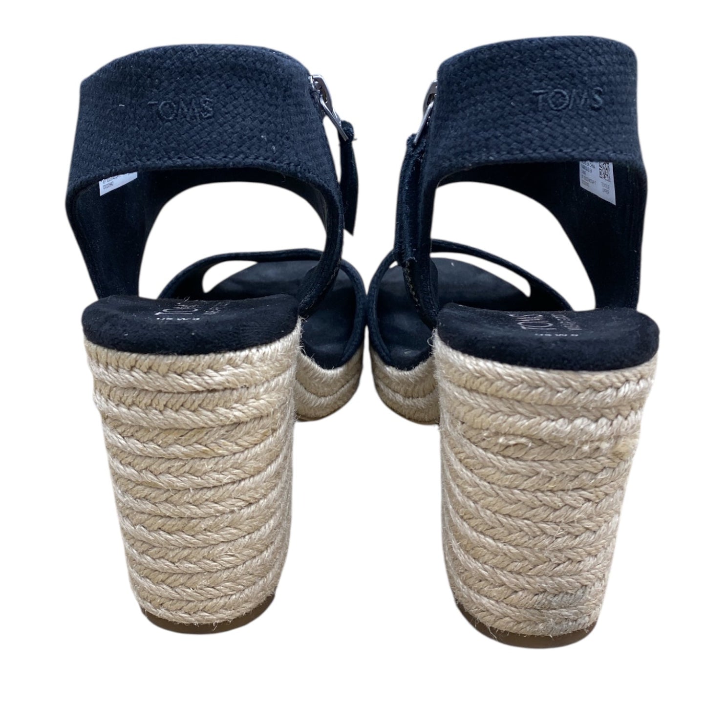 Shoes Heels Block By Toms In Black & Cream, Size:9