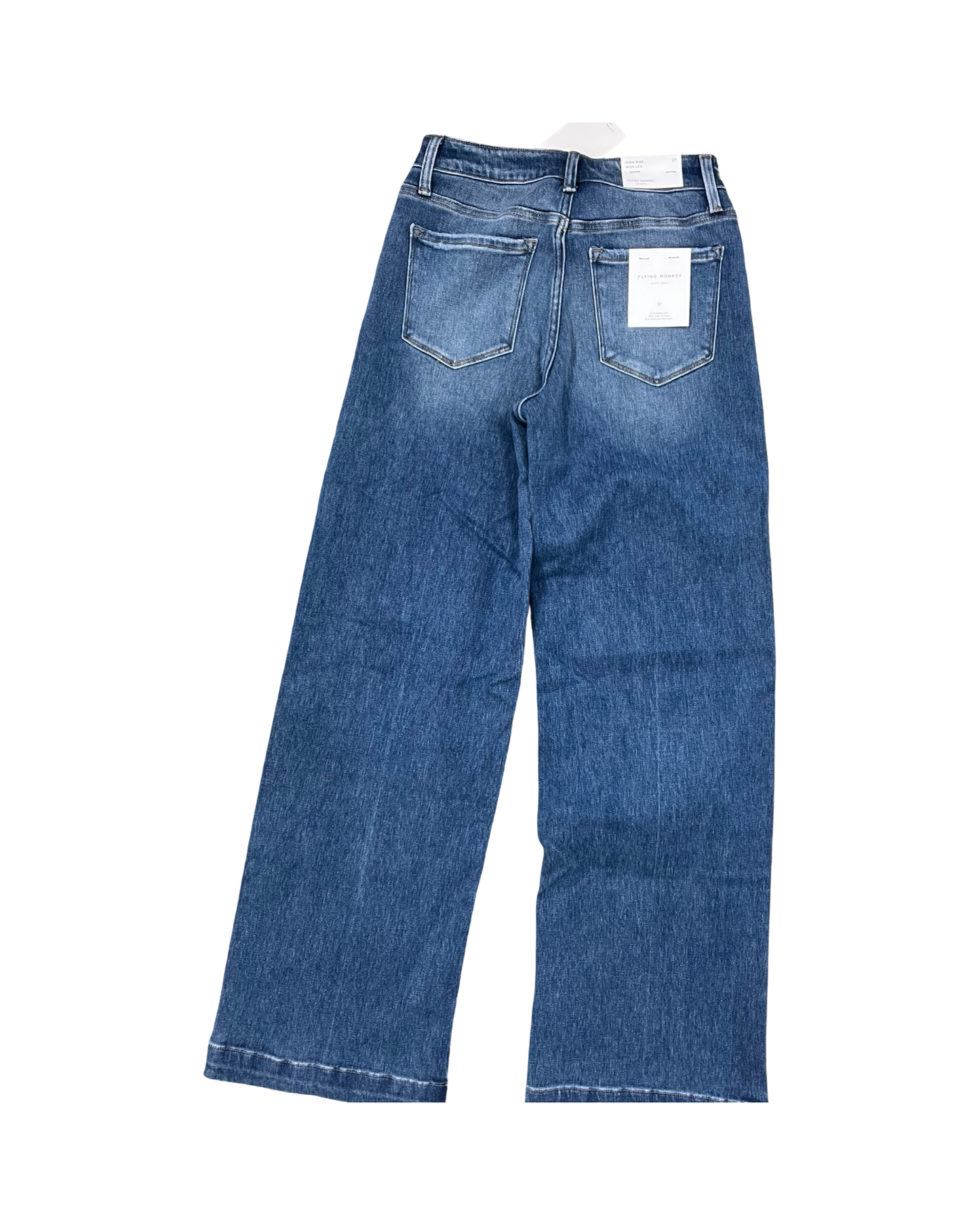 Jeans Wide Leg By Flying Monkey In Blue Denim, Size:4