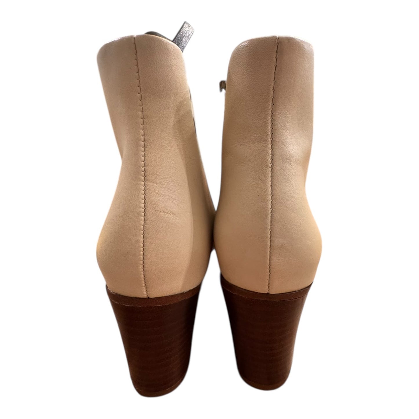 Boots Ankle Heels By Franco Sarto In Cream, Size:6