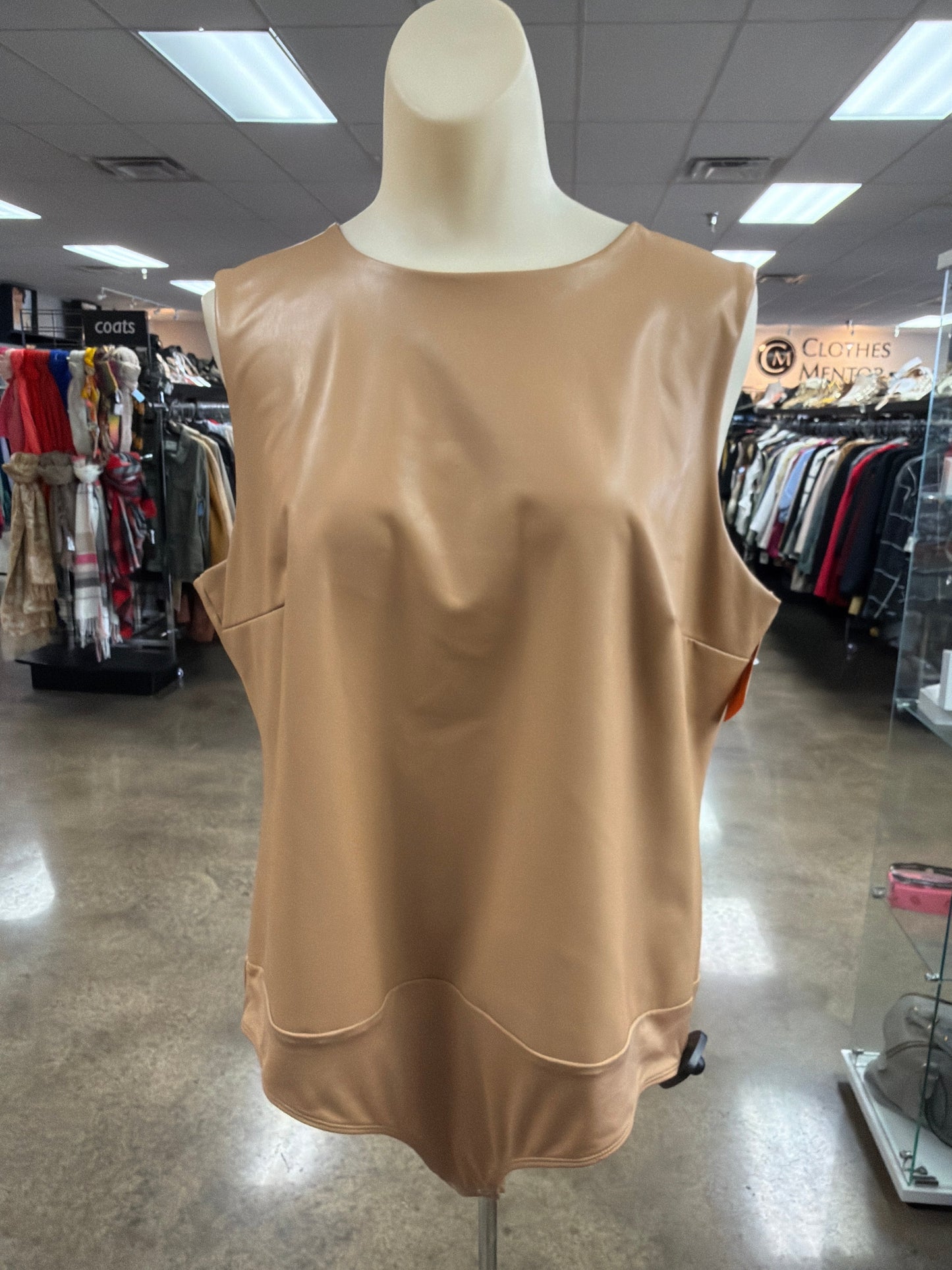 Bodysuit By Express In Tan, Size:Xl