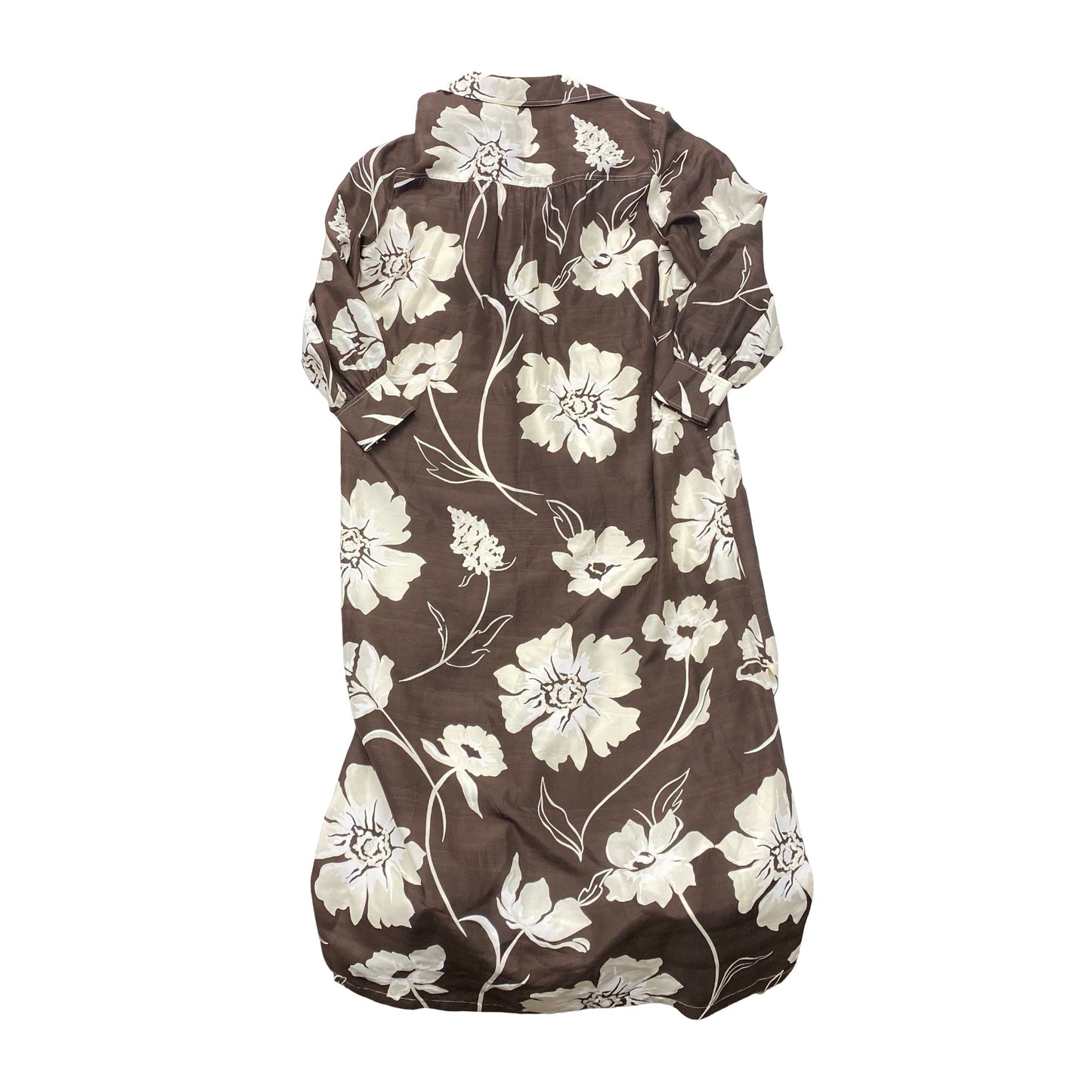 Dress Designer By Tory Burch In Brown & White, Size:L