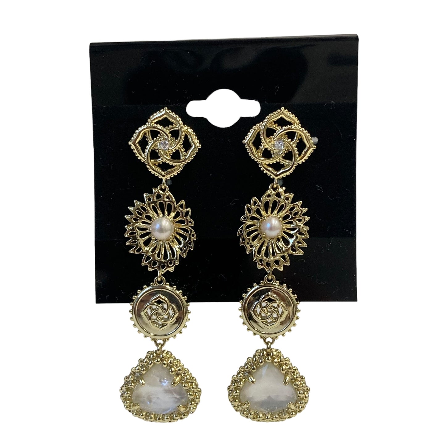 Earrings Dangle/Drop By Kendra Scott In Gold