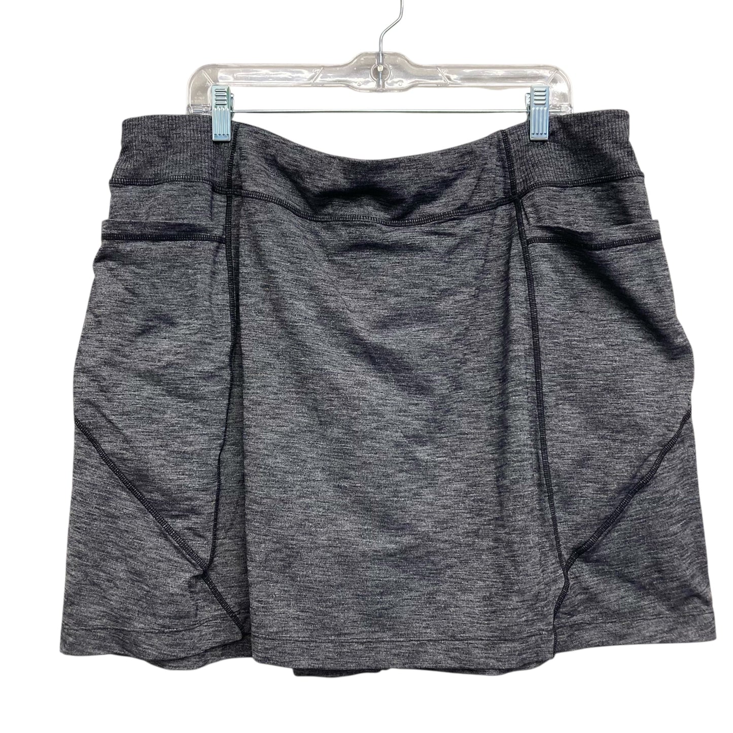 Athletic Skort By Athleta In Black & White, Size:2X