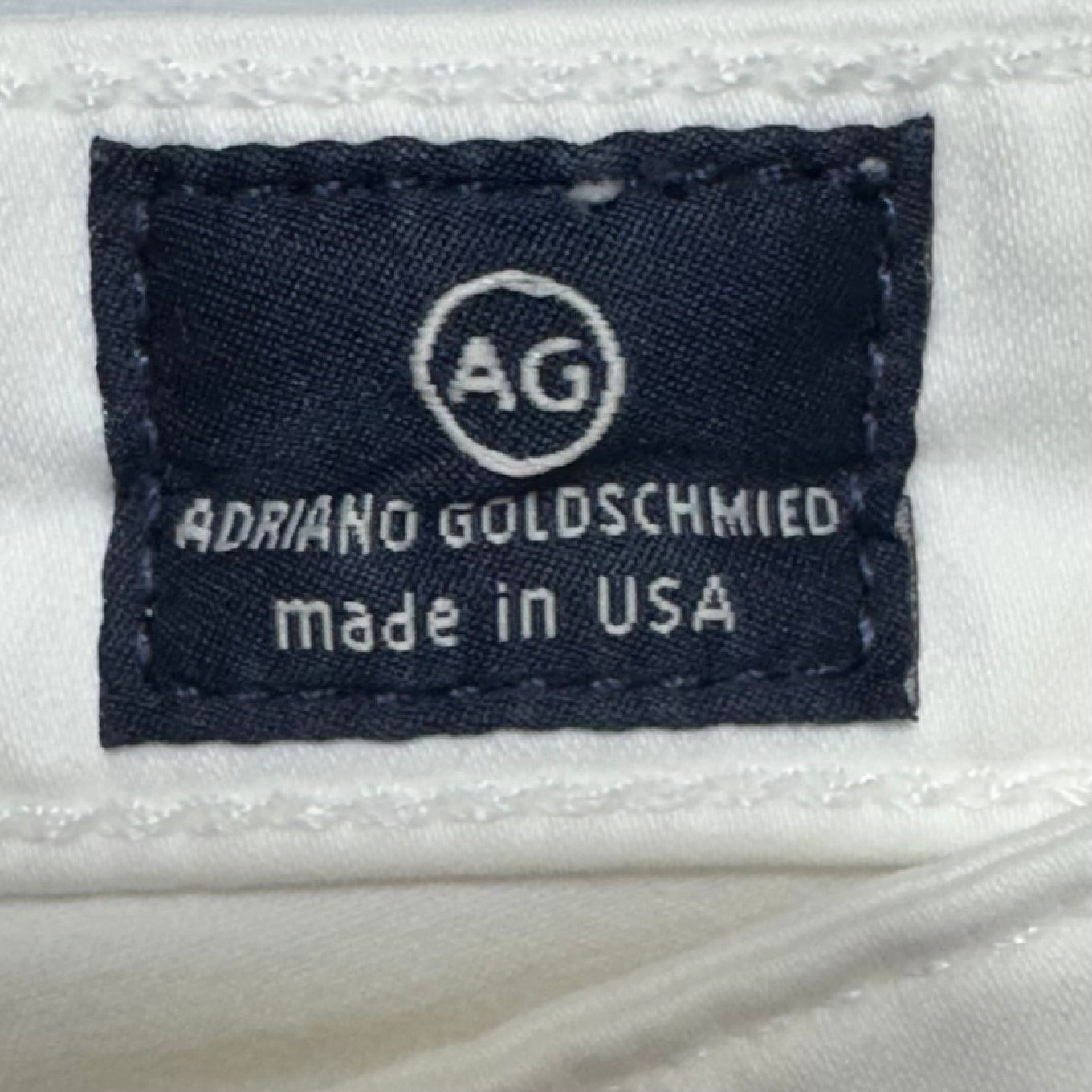 The Stilt Crop Cigarette Crop Jeans Jeggings By Adriano Goldschmied In White, Size: 6/28