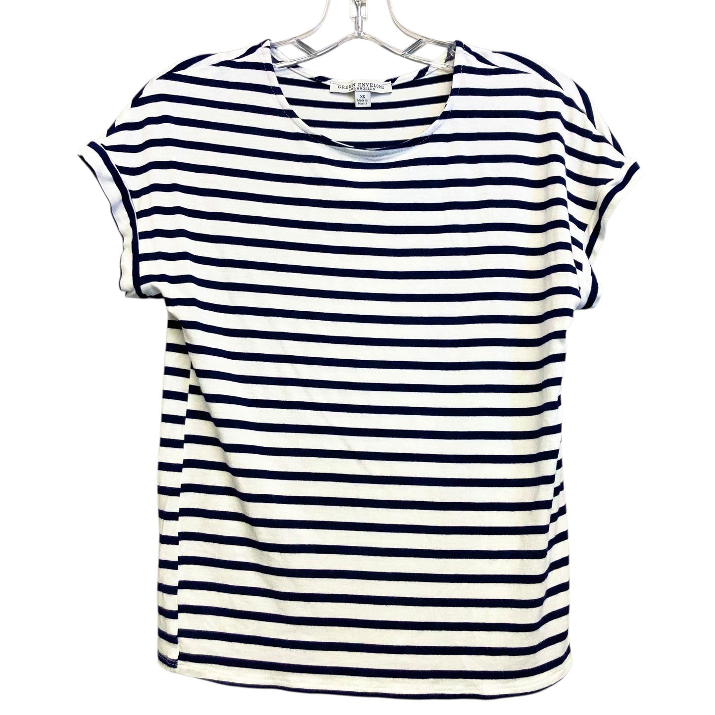 Top Sleeveless Basic By Green Envelope In Striped Pattern, Size:Xs